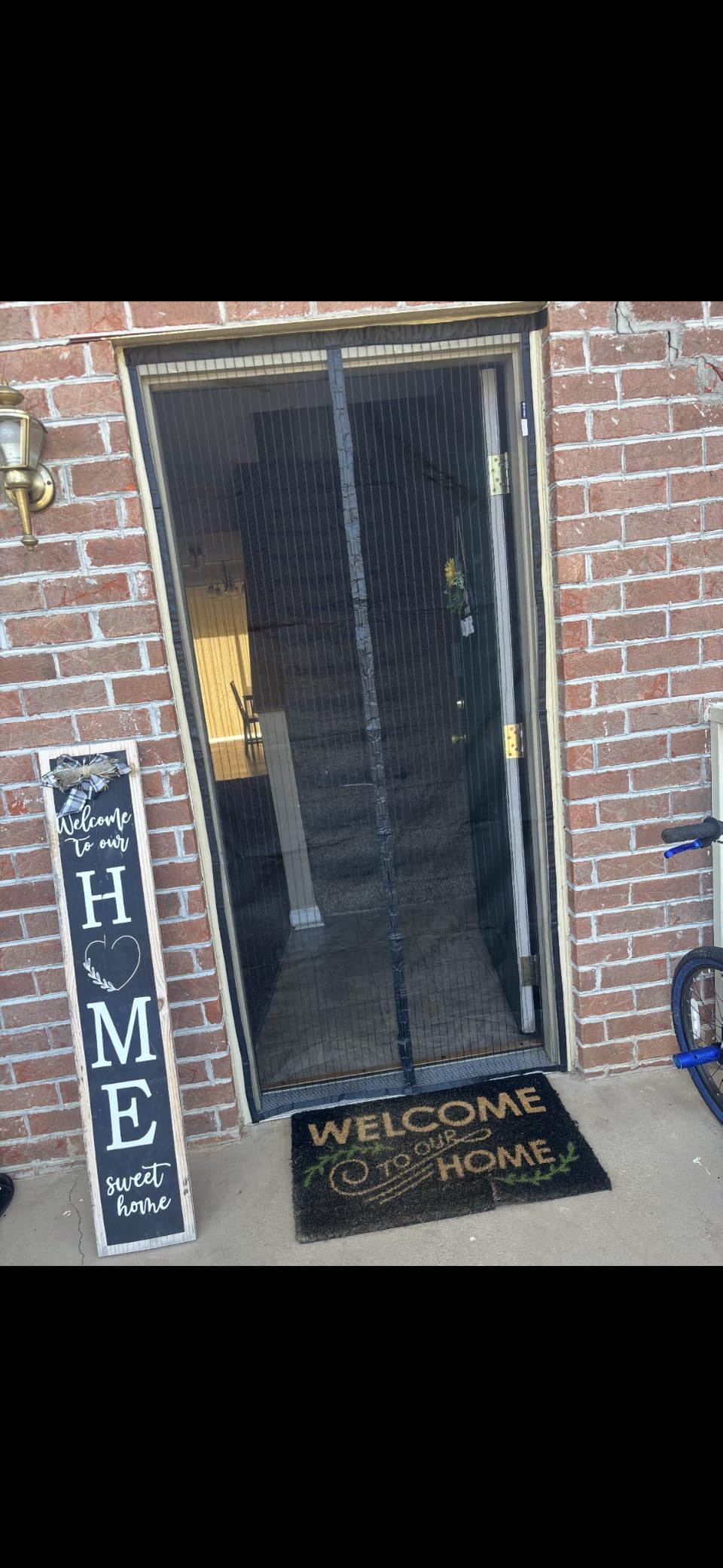 METAONLY Magnetic Screen Door Mesh, Works for Patio, Sliding Door, Keeps Bug Mosquito Out, Fresh Air Flow, Fits 36