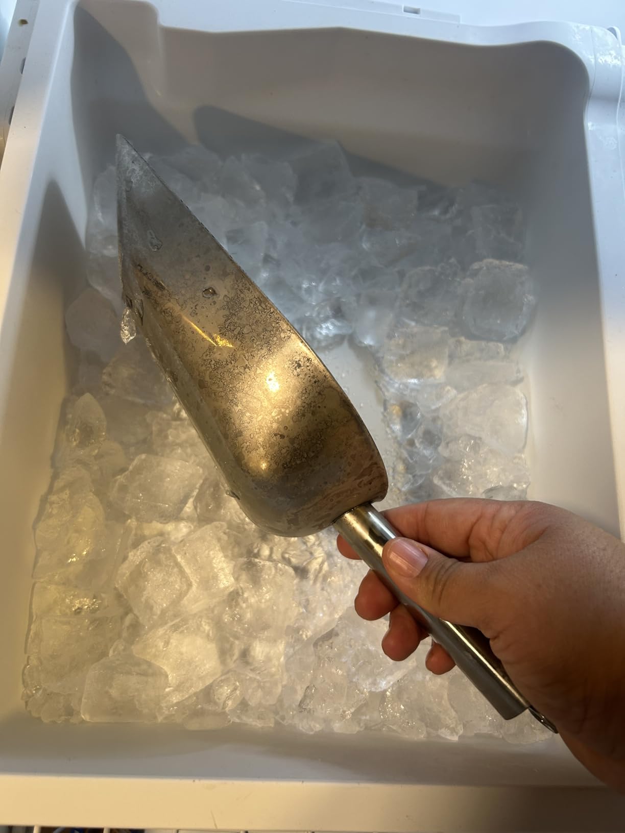 Nugget Ice Maker 80lbs/24H, 20lbs Storage, Commercial Undercounter | Chewable nugget ice. Dual water inlet (tap/bottle). Stainless steel. For restaurants, bars, and home. customer photo 2
