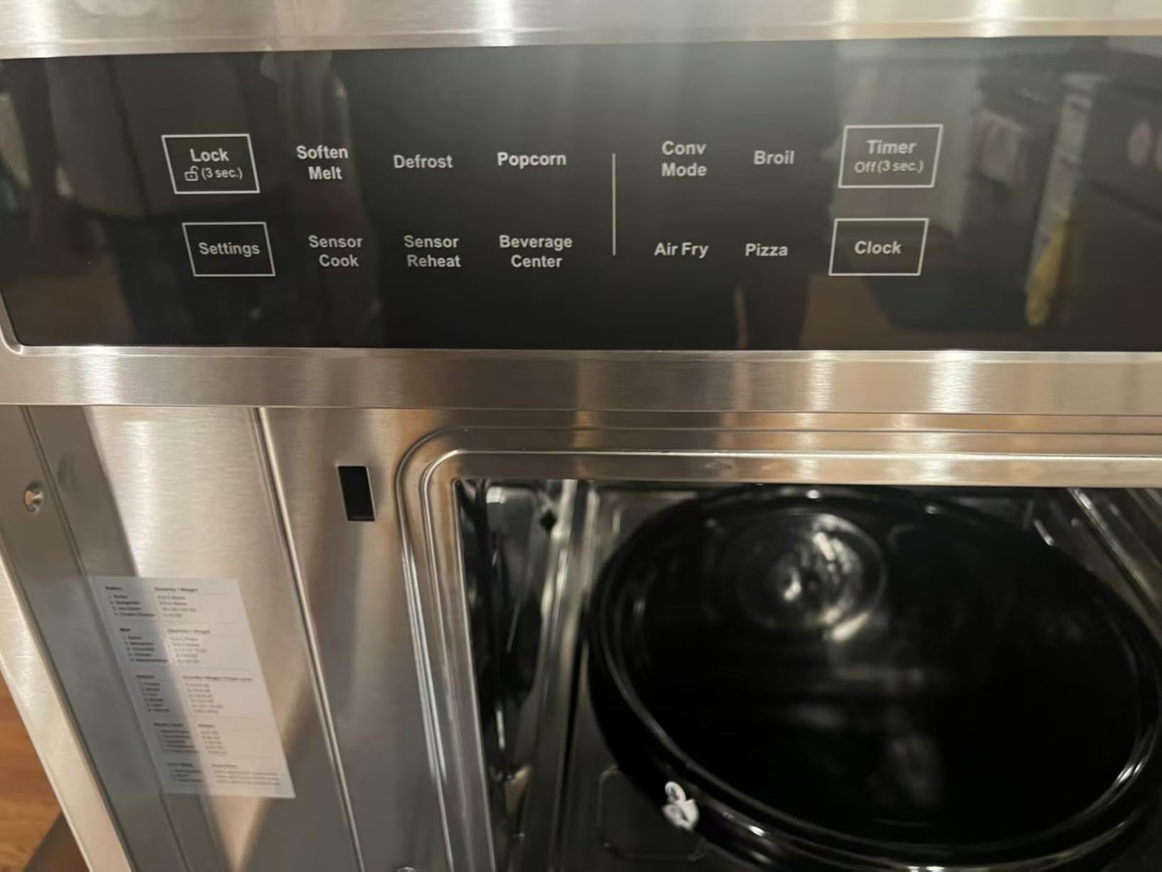 AAOBOSI 24 Inch Built-in Microwave Convection Oven, 1.6 Cu.Ft Air Fryer Combo | 1000W, Sensor Cooking & Auto Menu, 11-level Power, More Than 12 Cooking Modes, Drop Down Door, Stainless Steel customer photo 2