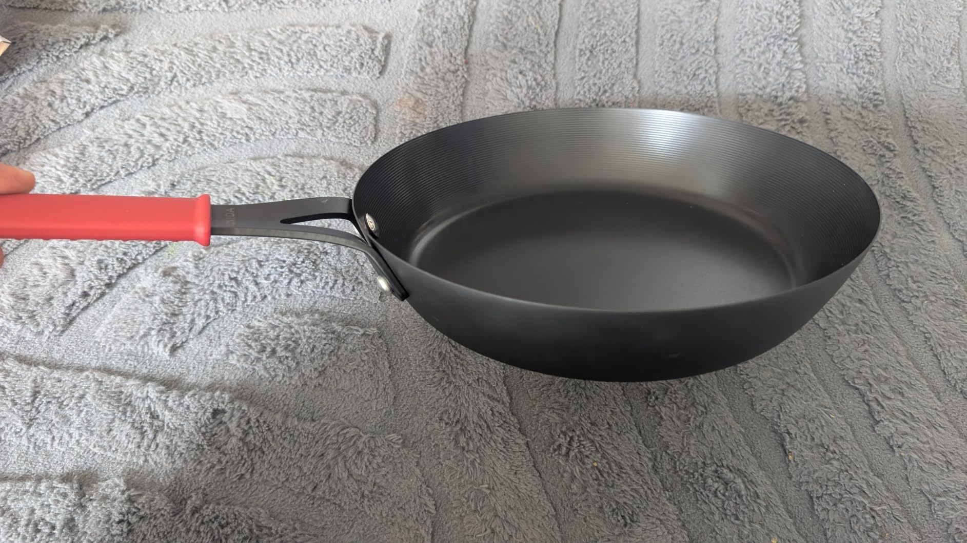 Carbon Steel Pan, 10 Inch Nonstick Frying Pan Skillet, Pre-Seasoned Carbon Steel Cookware with Removable Silicone Handle Holder, Indoor/Outdoor, Induction & Oven Safe customer photo 1