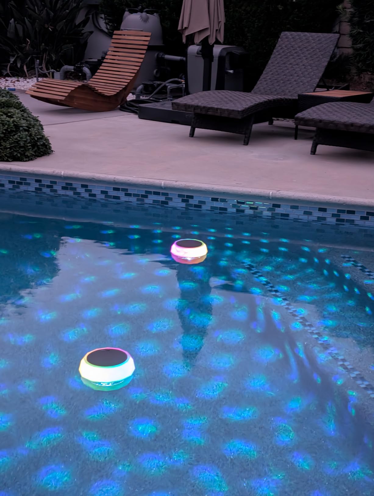 VICHTOP Solar Floating Pool Lights, RGB Color Float Pool Lights, IP68 Waterproof, Pool Decor Lighting Accessories for Inground, Above Ground Pools, Outdoor, Garden customer photo 1