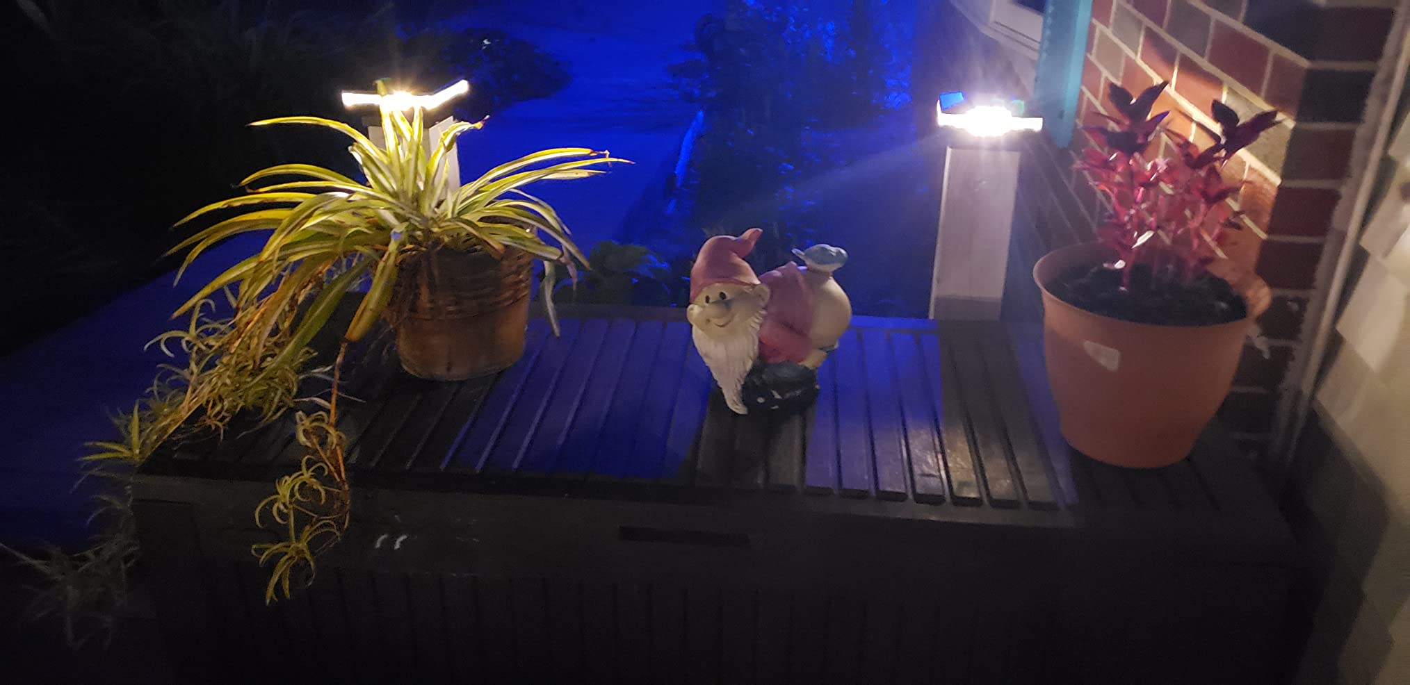 Floating-Solar-Pool-Lights 2 Pack, RGBWW 12 Lighting Modes Remote Control | 3 Dimming & Timer IP68 Waterproof Solar Floating Pool Lights for Above Ground Pools Pool Lights for Inground Pool Accessories customer photo 1
