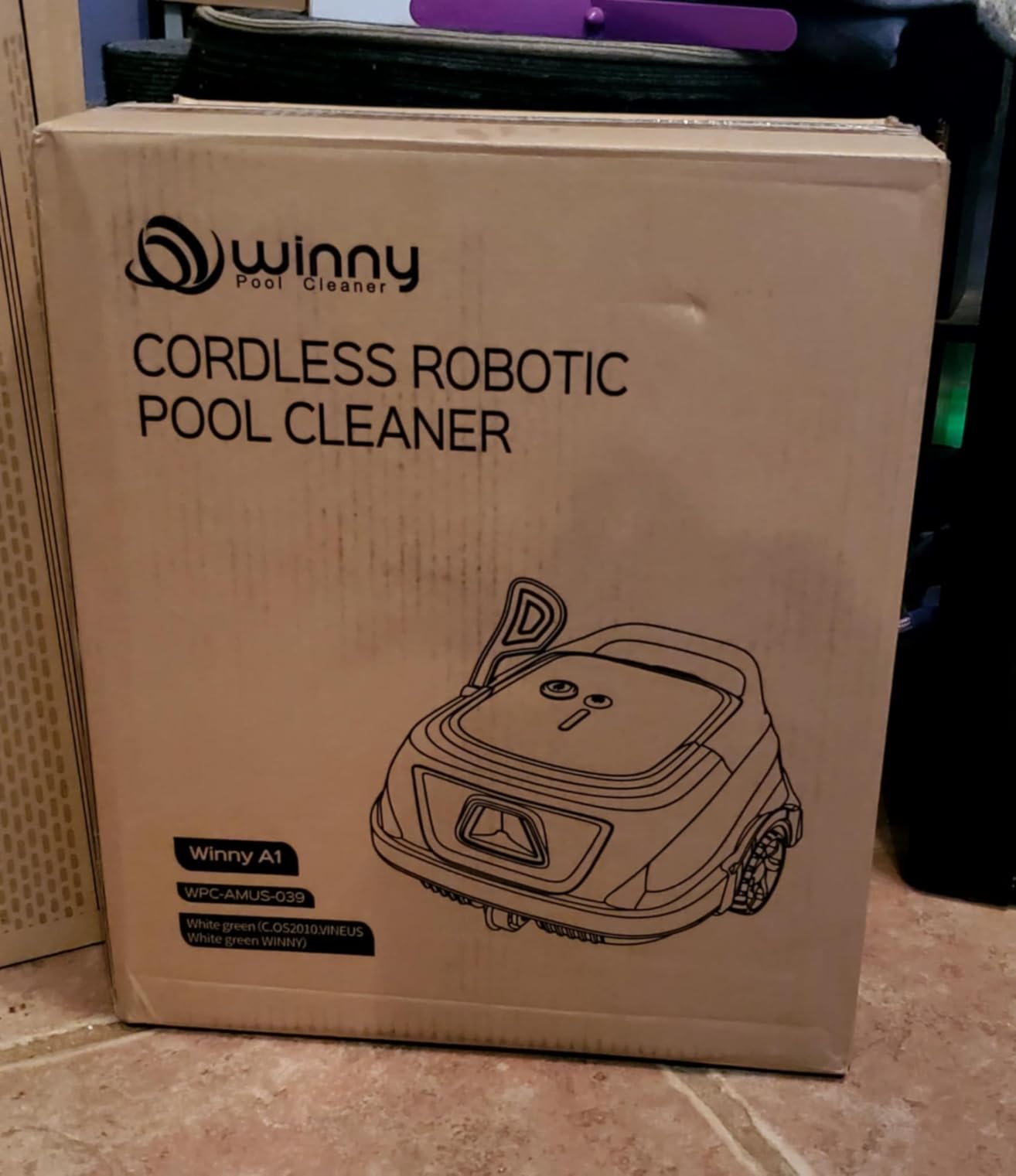 WINNY POOL CLEANER-A1 Cordless Robotic Above Ground Pool Vacuum | Automatic Pool Cleaner with Strong Suction, LED Indicator & Dual Filters, 2.5h Fast Charging, Self-Park, Ease Of Cleaning customer photo 1