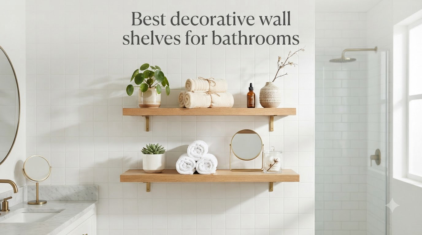 Best decorative wall shelves for bathrooms