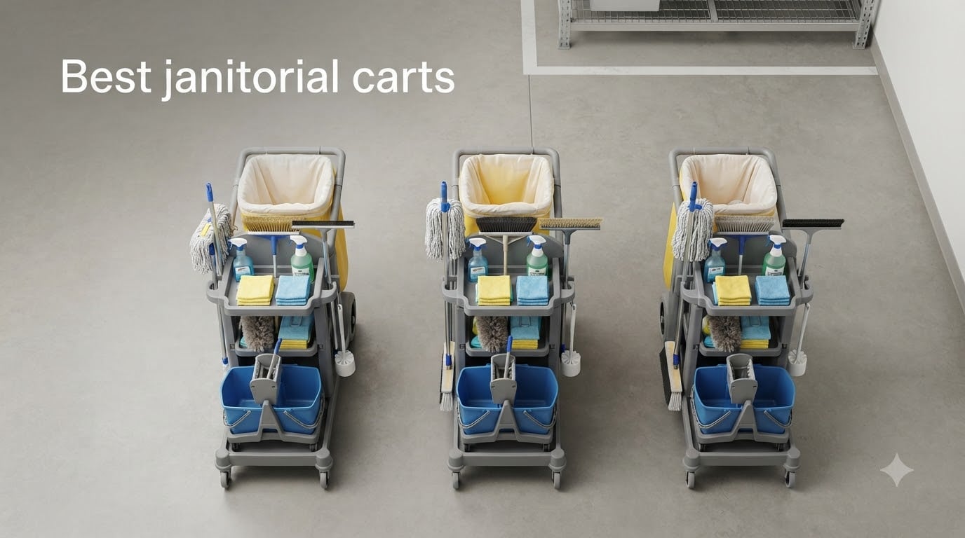 8 Best Janitorial Carts (August 2026) Reviewed By Our Team