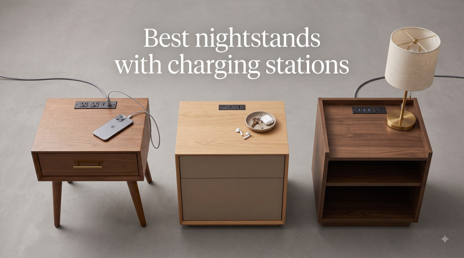 12 Best Nightstands with Charging Stations (August 2026) Picks