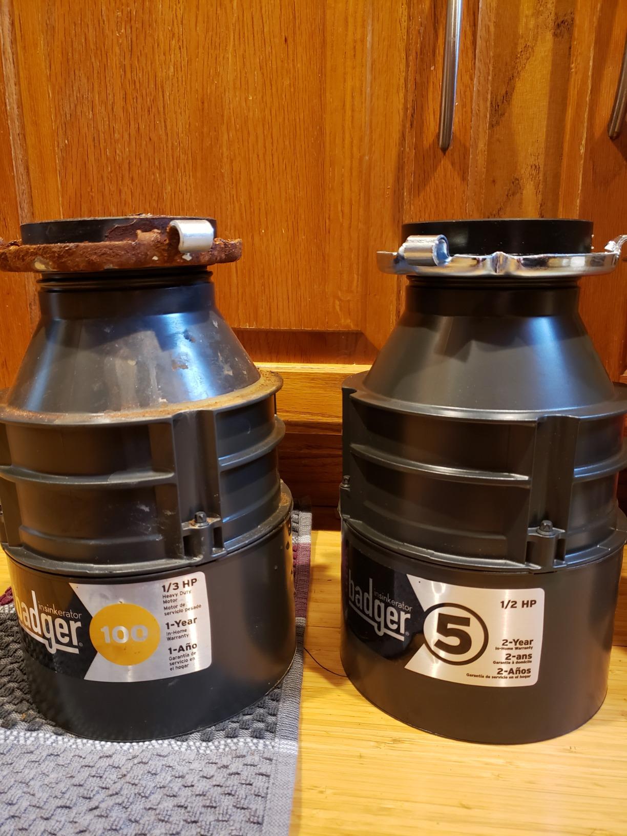 InSinkErator Badger 5 Garbage Disposal, Badger Series 1/2 HP Continuous Feed Food Waste Disposer customer photo 1
