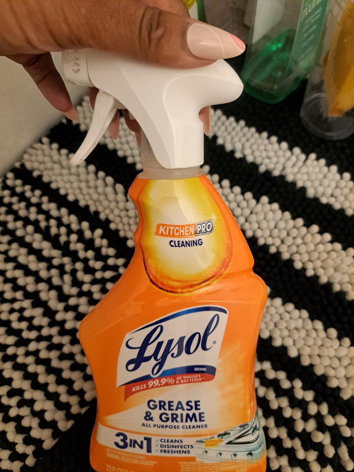 Lysol All Purpose Kitchen Cleaner Spray, For Grease & Grime, Citrus, 22 oz customer photo 1