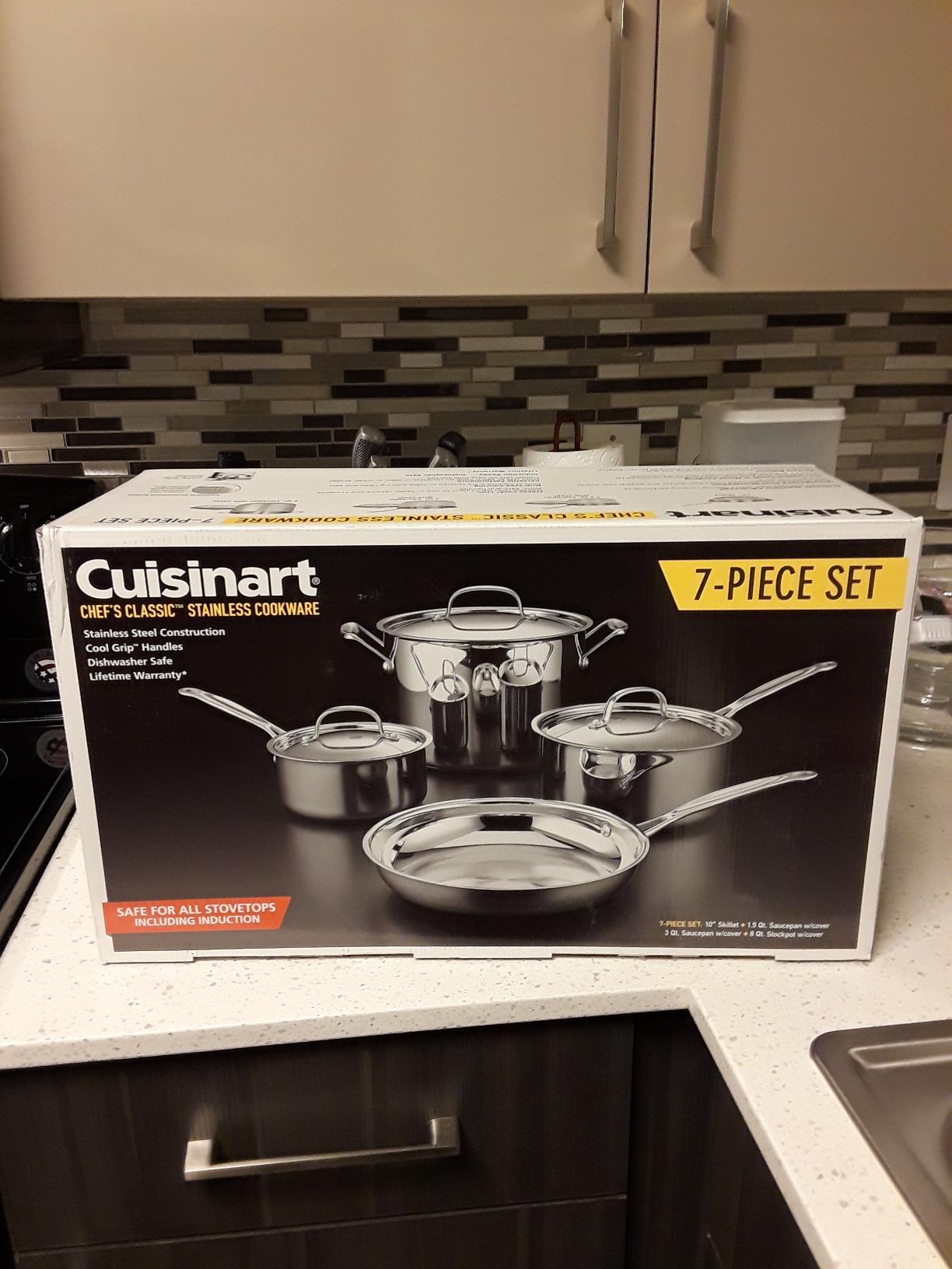 Cuisinart 7-Piece Stainless Steel Cookware Set, Compatible with Induction, Electric, Gas Cooktops customer photo 2