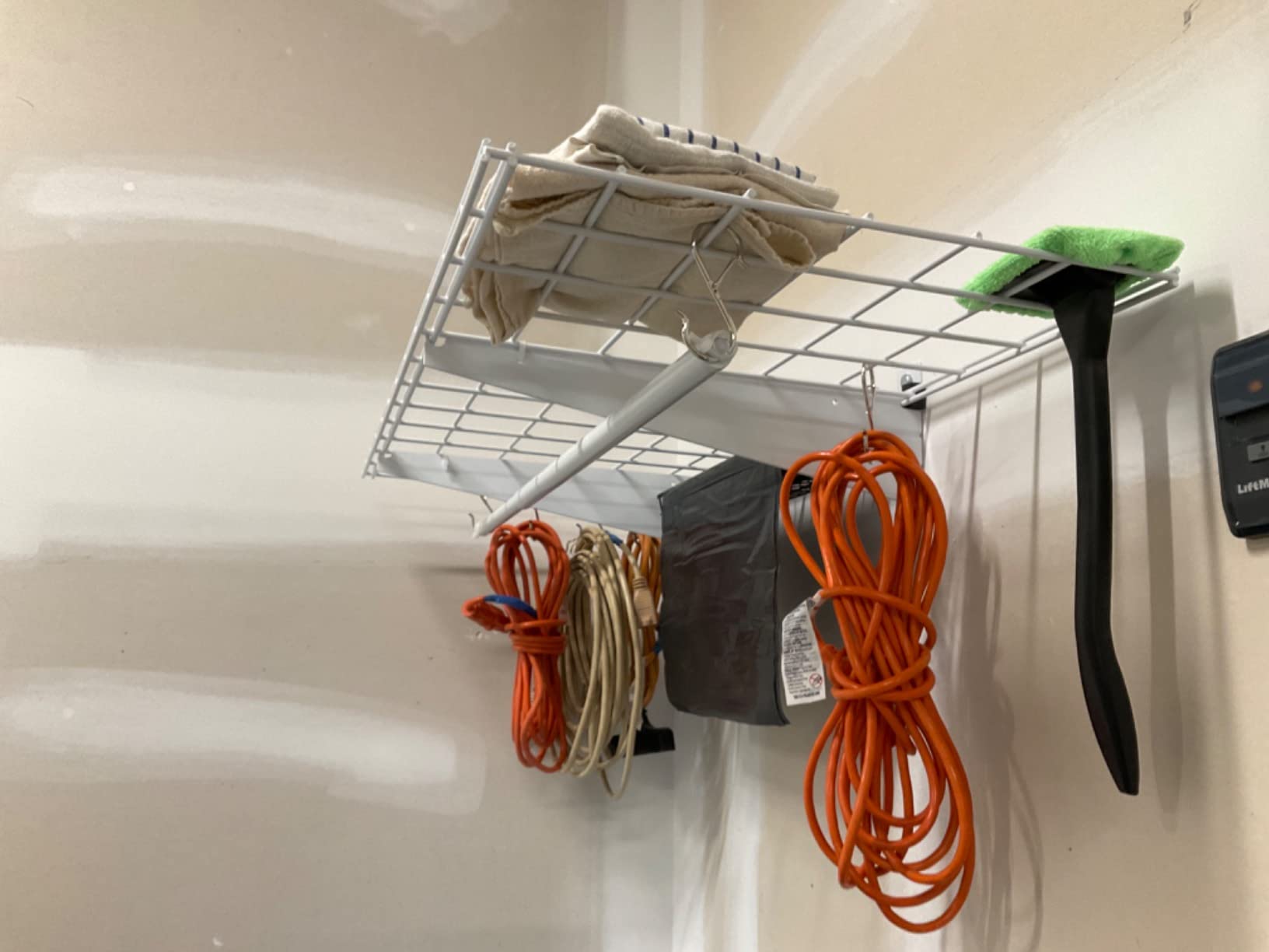 HyLoft 2-Pack Heavy Duty Steel Wall Garage Shelving, 36 in. x 18 in. Adjustable, Includes Hanging Rod, Max Shelf Load 200 Pounds, Item 777, White Powder Coated Finish customer photo 1