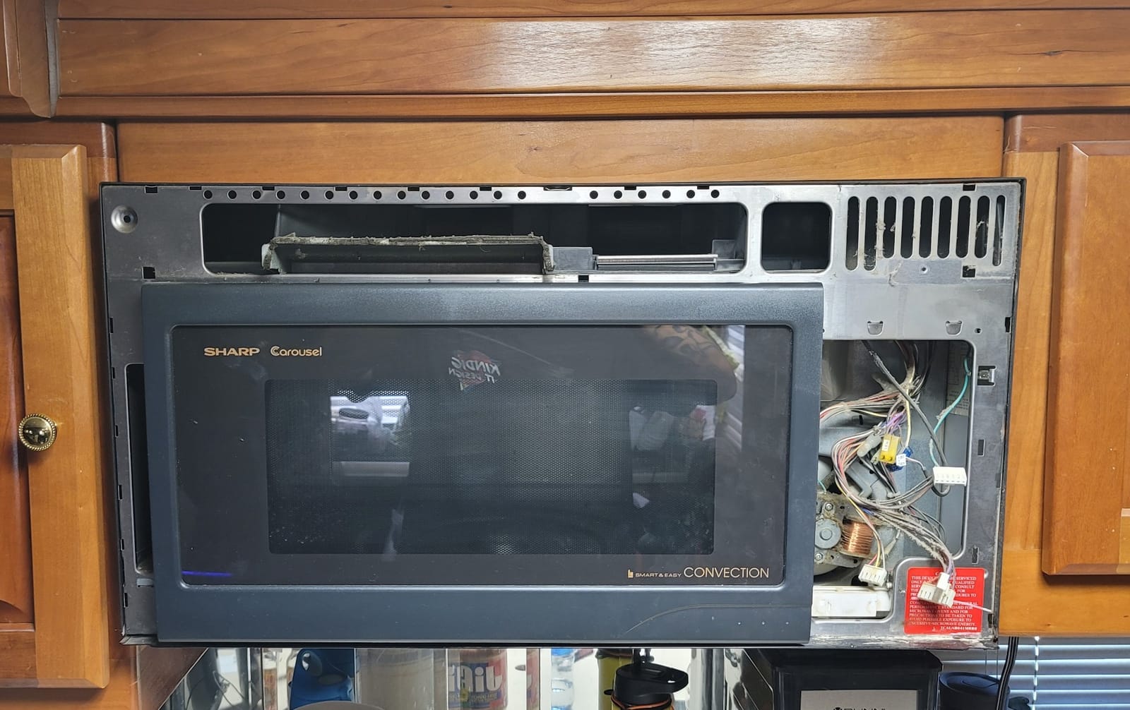 Sharp R1874T 30 in. 1.1 cu. ft. Over the Range Convection Microwave Oven, 850W customer photo 1
