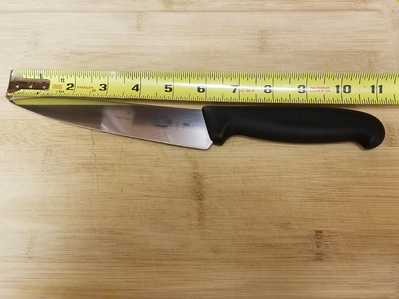 Victorinox Fibrox 6 Inch Straight Edge Chef's Knife, Black | Kitchen Knife with Stainless Steel Blade, Non-Slip Handle, Dishwasher Safe customer photo 2