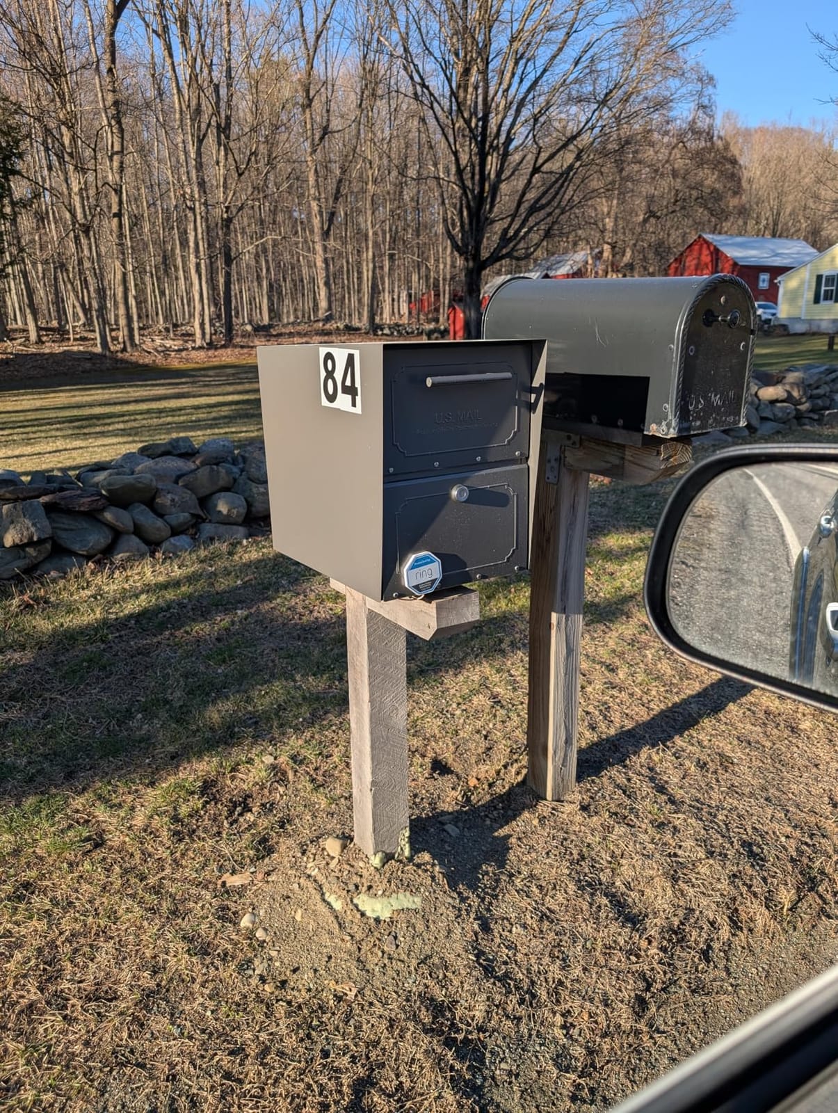 Architectural Mailboxes Oasis Classic Locking Post Mount Mailbox, Black, XL customer photo 1
