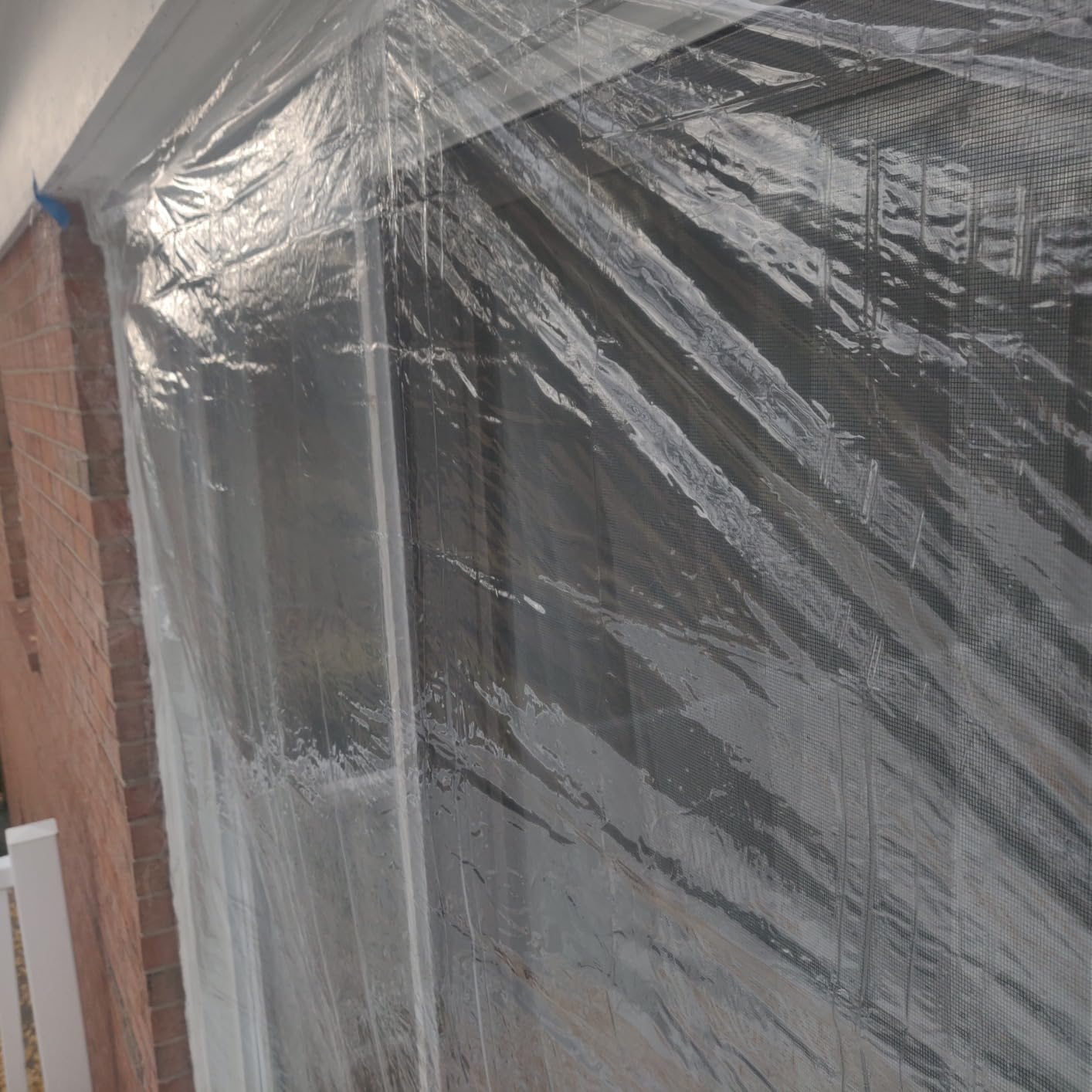 3M Outdoor Patio Door Clear Insulation Kit, Heat or Cold Window Insulation Kit for Large Windows and Sliding Doors, 1-Door Kit, 7 ft. X 9.3 ft. customer photo 2