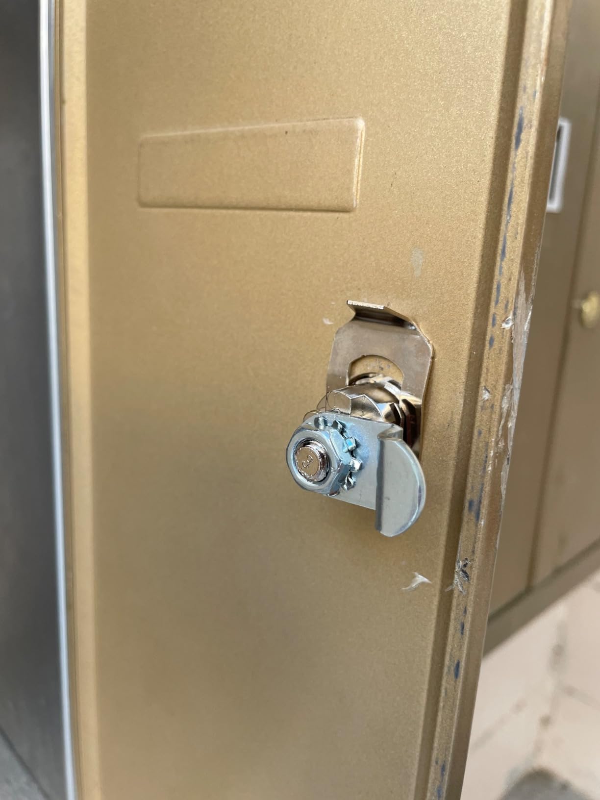 Prime-Line Mailbox Lock, ILCO 1003M Keyway, Nickel, 90° Rotation customer photo 2