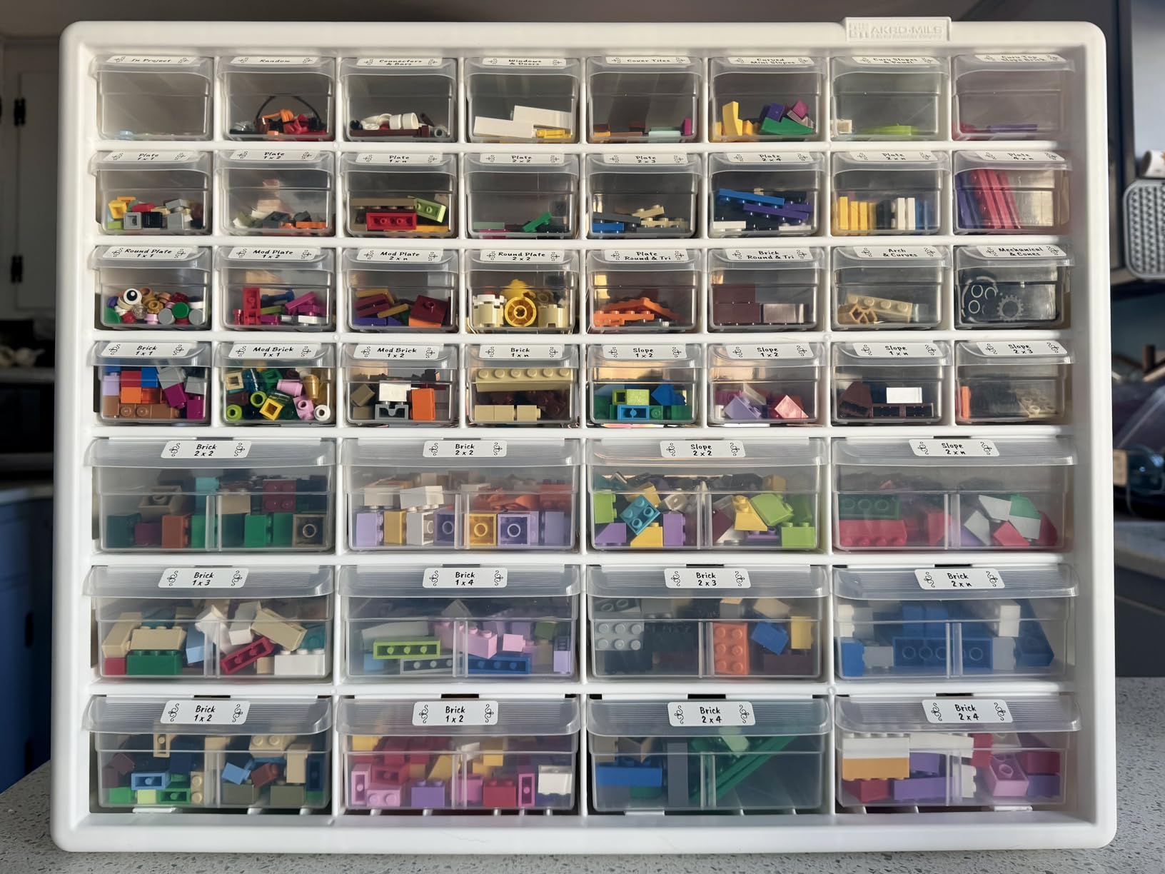 Akro-Mils 64-Drawer Plastic Storage Cabinet, 20