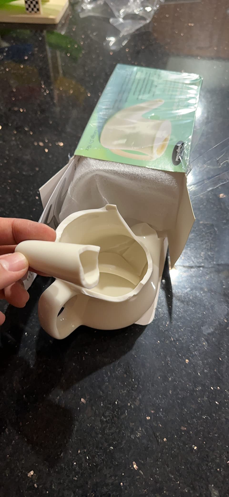 ANCIENT SECRETS Neti Pot Sinus Rinse + Pre-Measured Cleansing Salt Pack | Dishwasher-Safe Ceramic Neti Pot with Patented No-Leak Ergonomic Design, Lead-Free Nasal Irrigation System customer photo 2