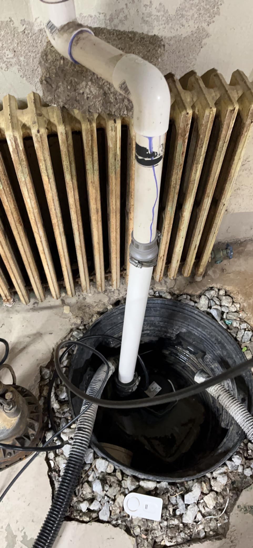 Little Giant 1/3 HP Cast Iron Submersible Sump Pump, Blue customer photo 2
