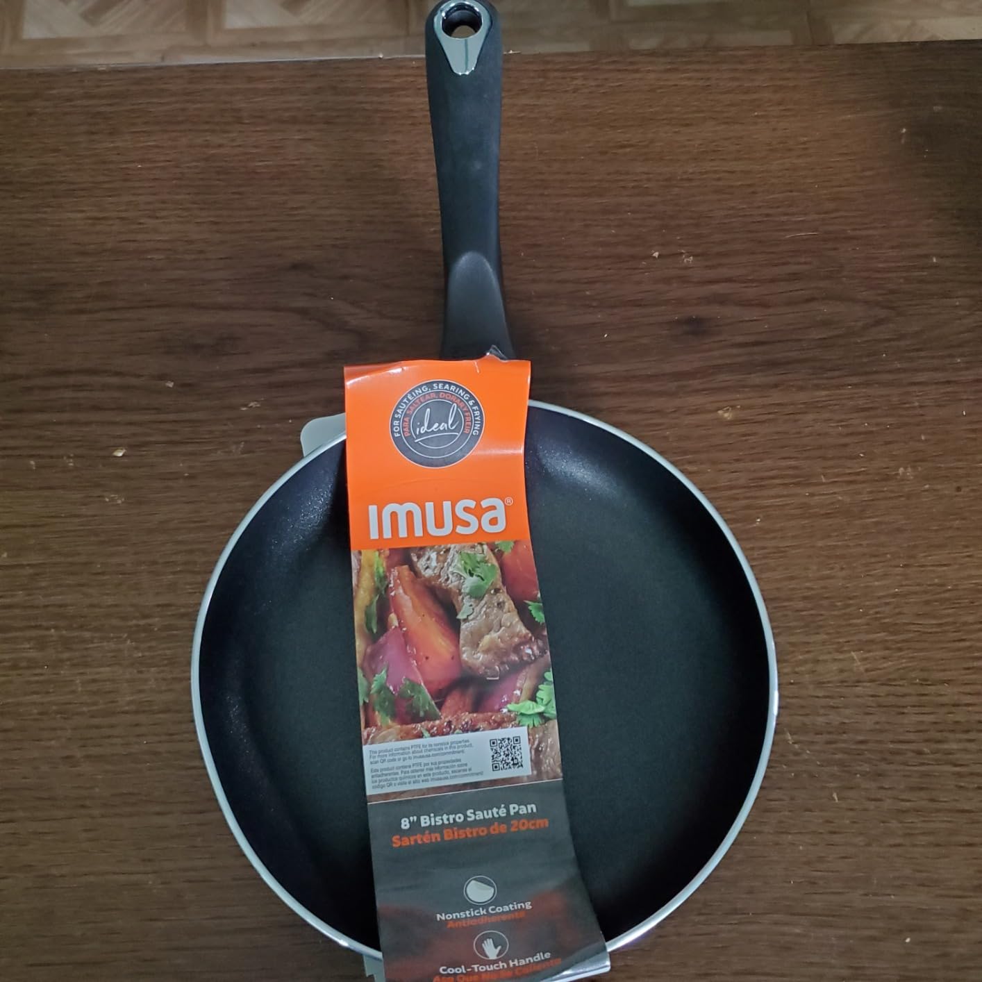 IMUSA 8 Inch Bistro Aluminum Nonstick Fry Pan with Cool-touch Handle, Black | Ideal for Eggs and Sautéing, Perfect for Everyday Cooking customer photo 2