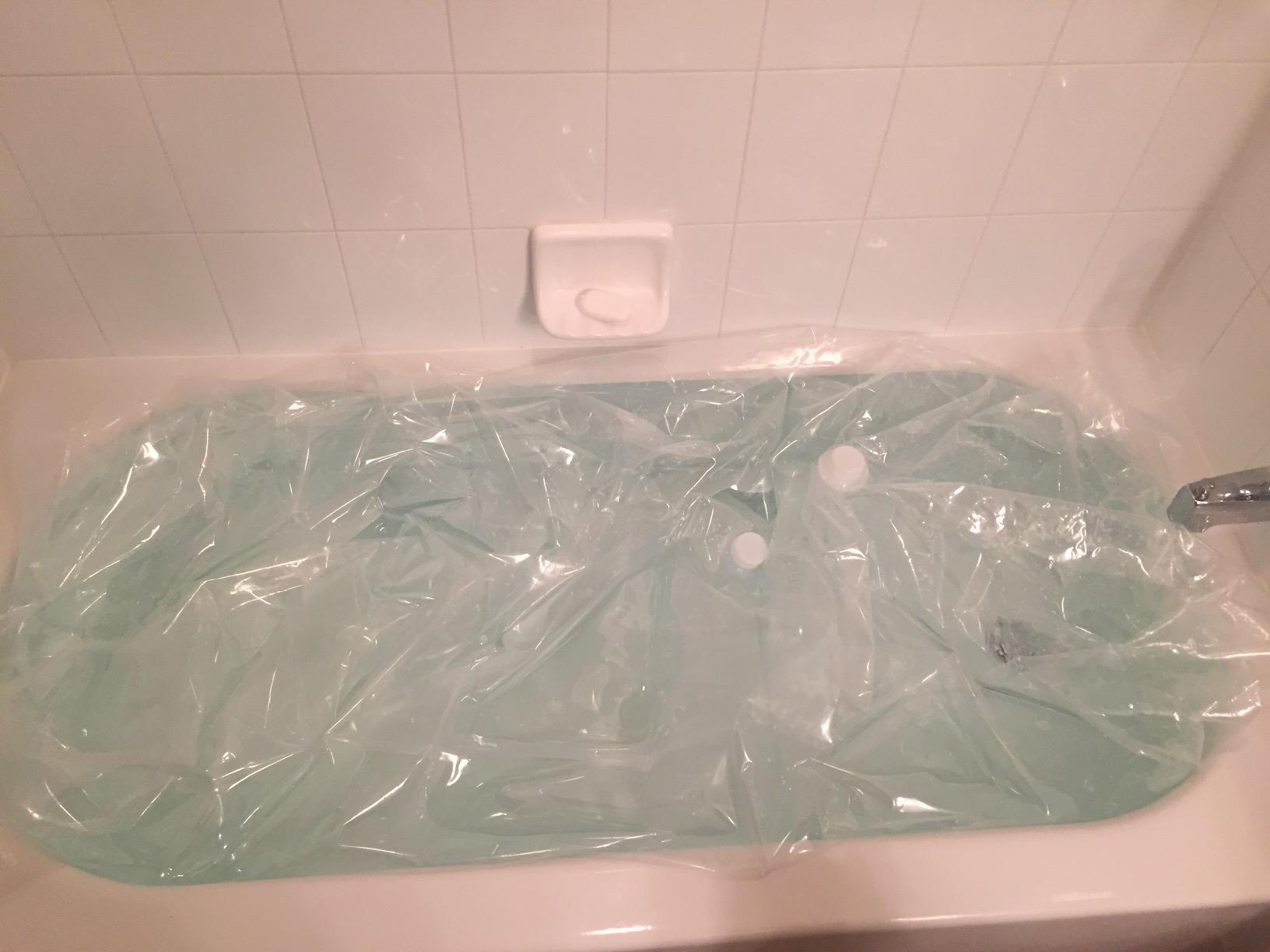 waterBOB Bathtub Emergency Water Storage Bladder Up To 100 Gallon Capacity - Food Grade Liner with Hand Pump for Hurricane and Disaster Preparedness - BPA Free Drinking Water Container customer photo 2