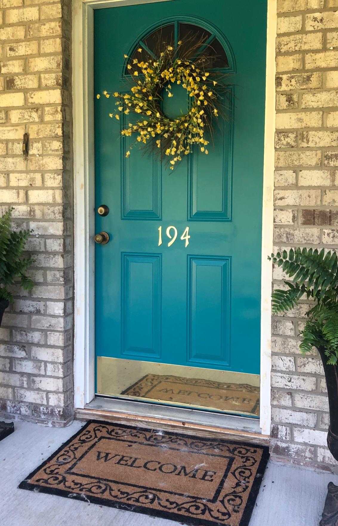 Hillman Nail-On Solid Brass House Number 1 for Mailbox and Door, 4 Inch customer photo 1