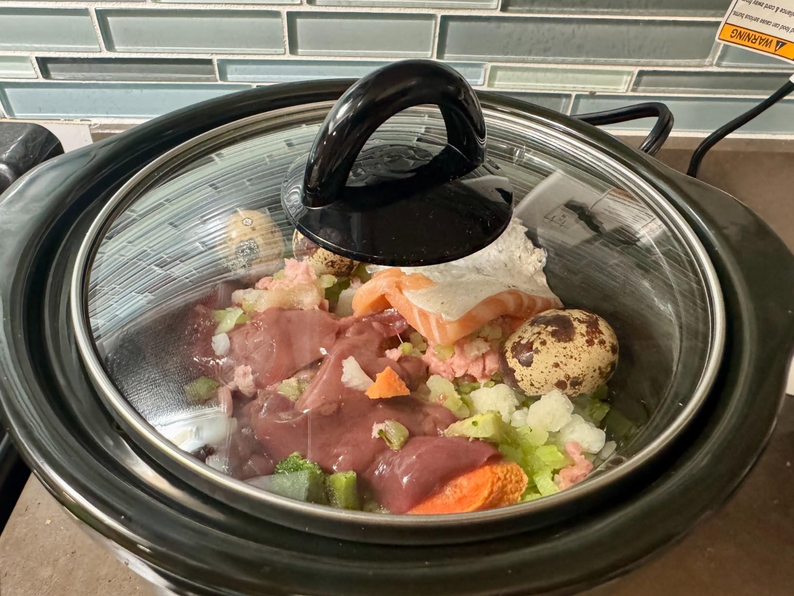 Crock-Pot 2-Quart Manual Slow Cooker, Feeds 2+ People, Great for Small Meals, Dips, & Sides; Removable Stoneware is Oven & Dishwasher-Safe, Black customer photo 1