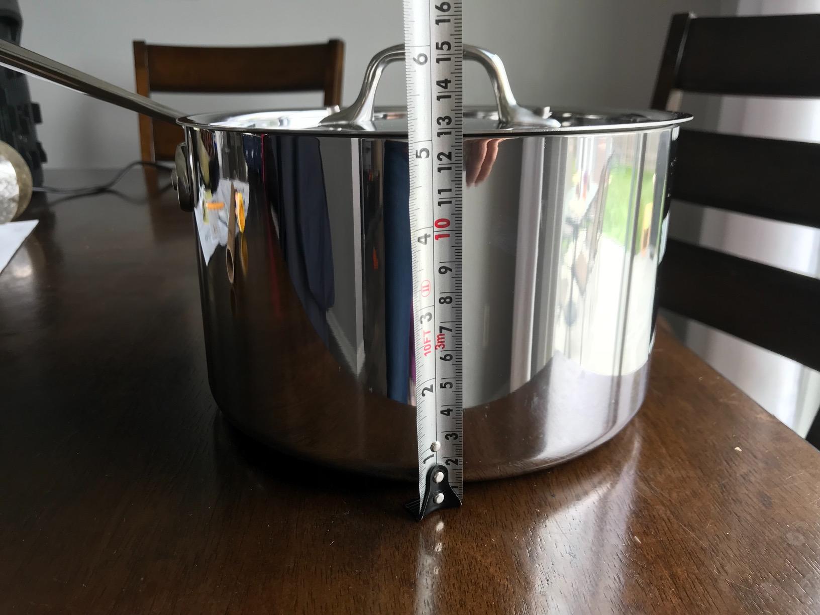 All-Clad D3 Stainless Steel 1.5 Qt Saucepan with Lid, Made in the USA | The Original Bonded Professional Cookware, Small Batch Cooking & Reheating, Induction Compatible, Oven Safe up to 600F customer photo 2