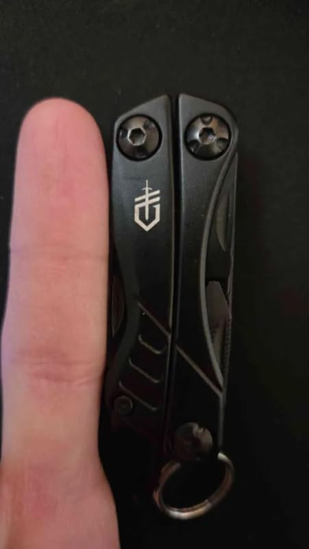 Gerber Dime 12-in-1 Mini Multitool Pliers, Pocket Knife, Bottle Opener, Black customer photo 1