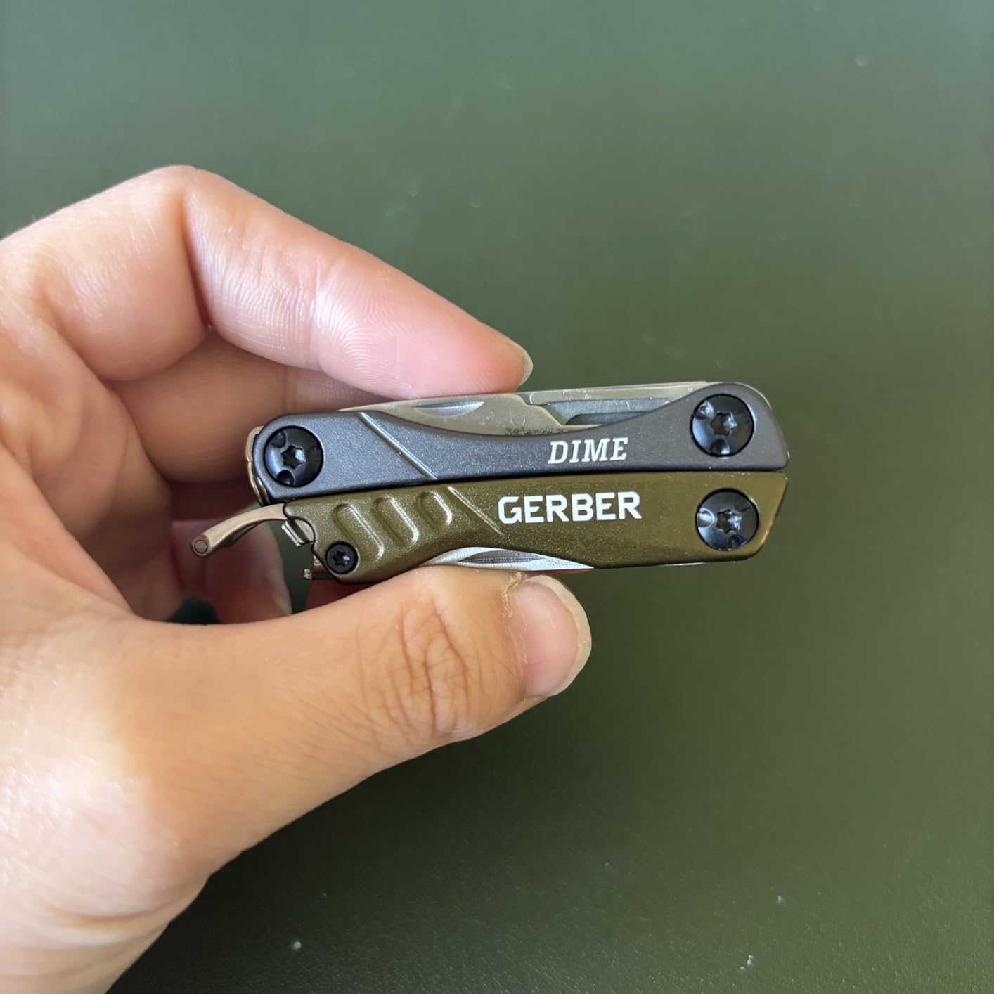 Gerber Dime 12-in-1 Mini Multitool Pliers, Pocket Knife, Bottle Opener, Black customer photo 2