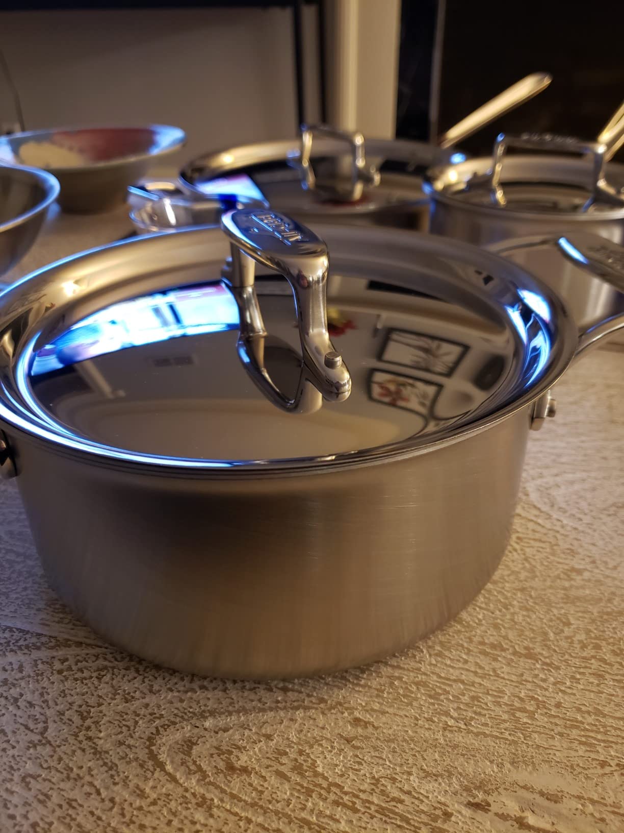All-Clad D5 Stainless Steel Core 10 Piece Cookware Set- Made in USA- The Upgrade for Supremely Even Heat- Includes Frying Pans, Saucepan, Sautépan, Stockpot - Oven Safe & Induction Compatible customer photo 2
