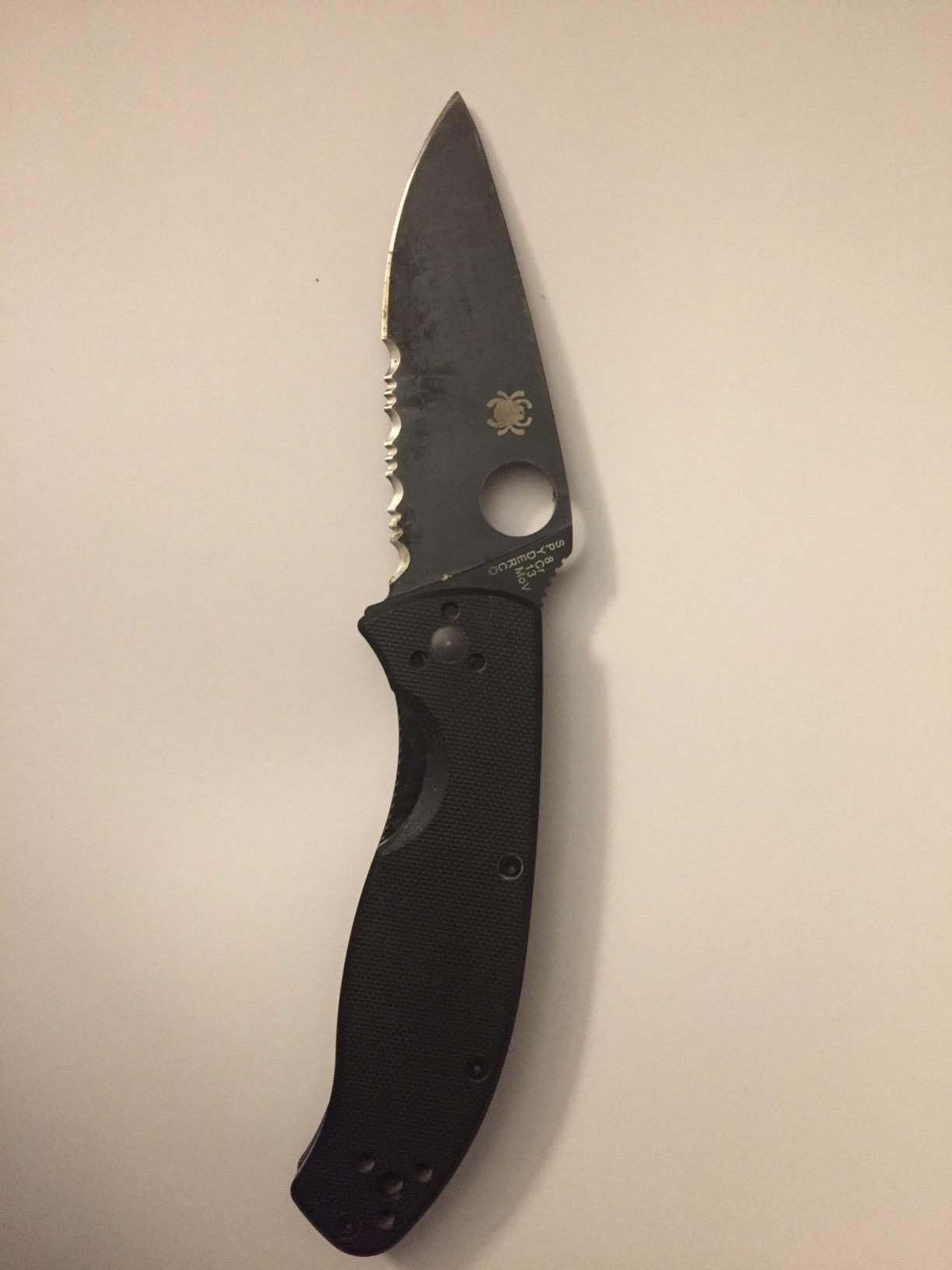 Spyderco Tenacious, Folding, 3.3 in, 8Cr13MoV Steel, C122GBBKPS | G-10 Handle, CombinationEdge, Full-Flat Grind, EDC, Hunting, Camping, Survival customer photo 1