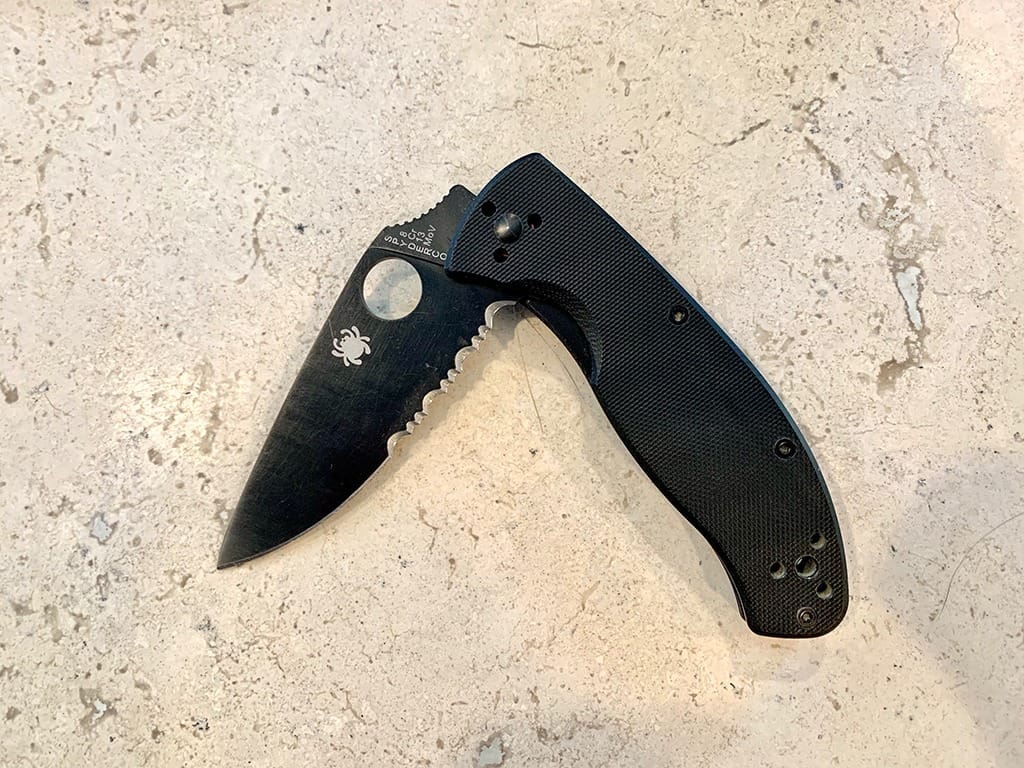 Spyderco Tenacious, Folding, 3.3 in, 8Cr13MoV Steel, C122GBBKPS | G-10 Handle, CombinationEdge, Full-Flat Grind, EDC, Hunting, Camping, Survival customer photo 2