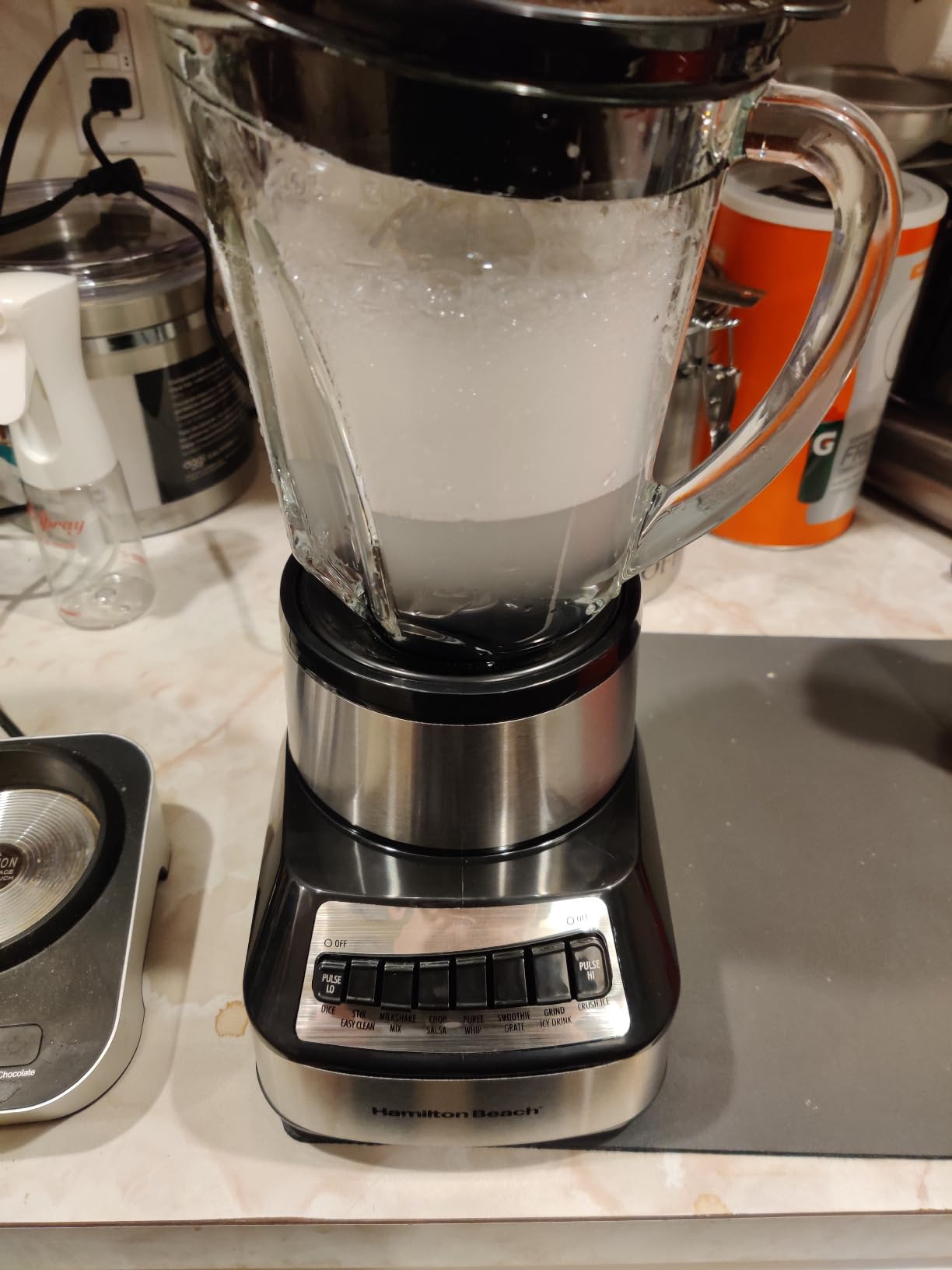 Hamilton Beach Wave Crusher Blender for Smoothies With 40 Oz Glass Jar | 14 Functions For Consistently Smooth Results | Stainless Steel Ice Sabre Blades | 700 Watts | Black | 54220 customer photo 2