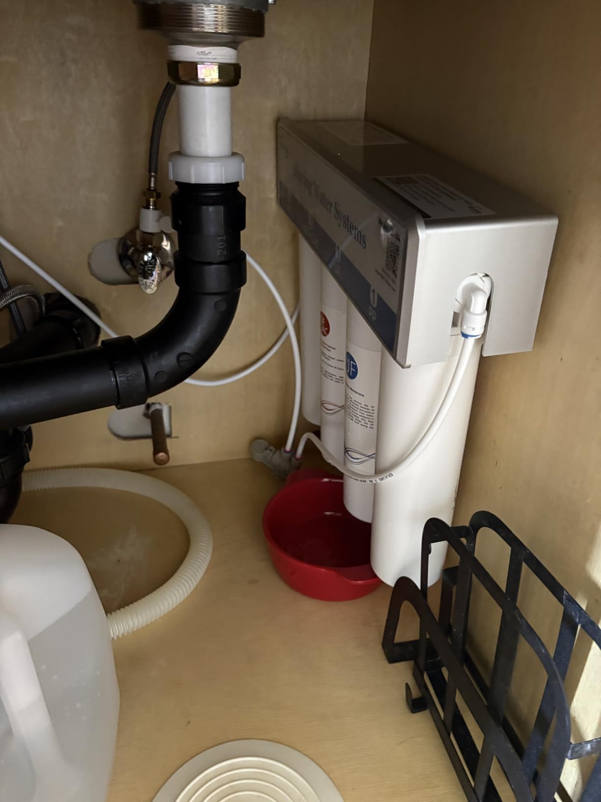 iSpring CU-A4 4-Stage Ultra Filtration Under Sink Water Filter System | 0.01μm, Space-saving, Reduces 99.99% Contaminants, Quick Filter Change, With Brushed Nickel Faucet, Up to 12 Months customer photo 2