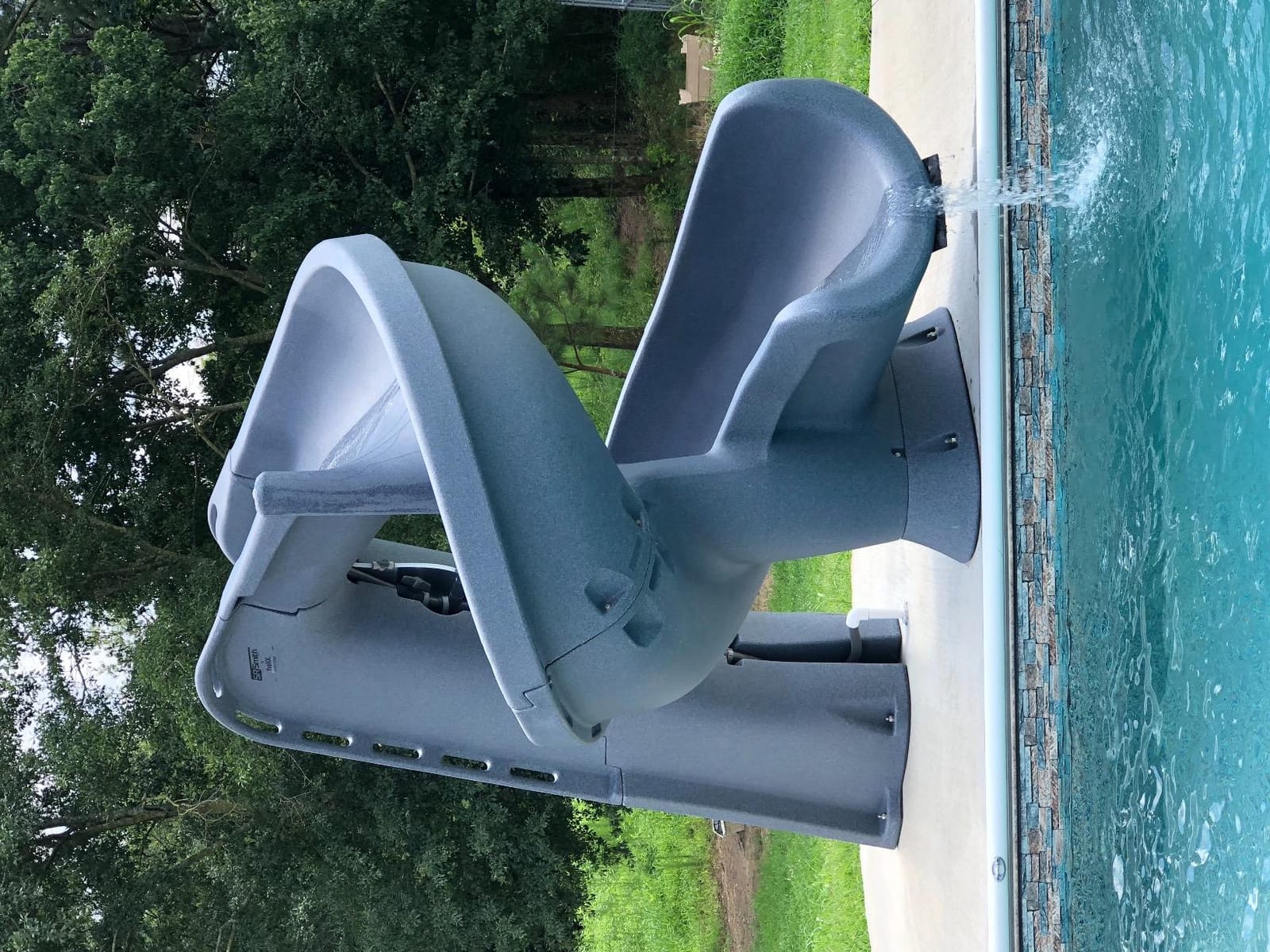 S.R.Smith Helix2 Pool Slide, Sandstone – Premium Water Slide customer photo 2