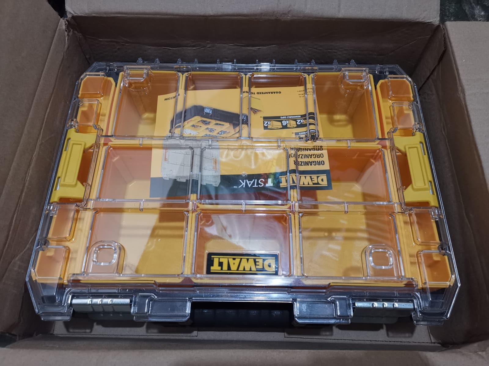 DEWALT TSTAK Tool Organizer, Small Parts and Screw Organizer Tool Box with Removable Compartments, (DWST17805) customer photo 2
