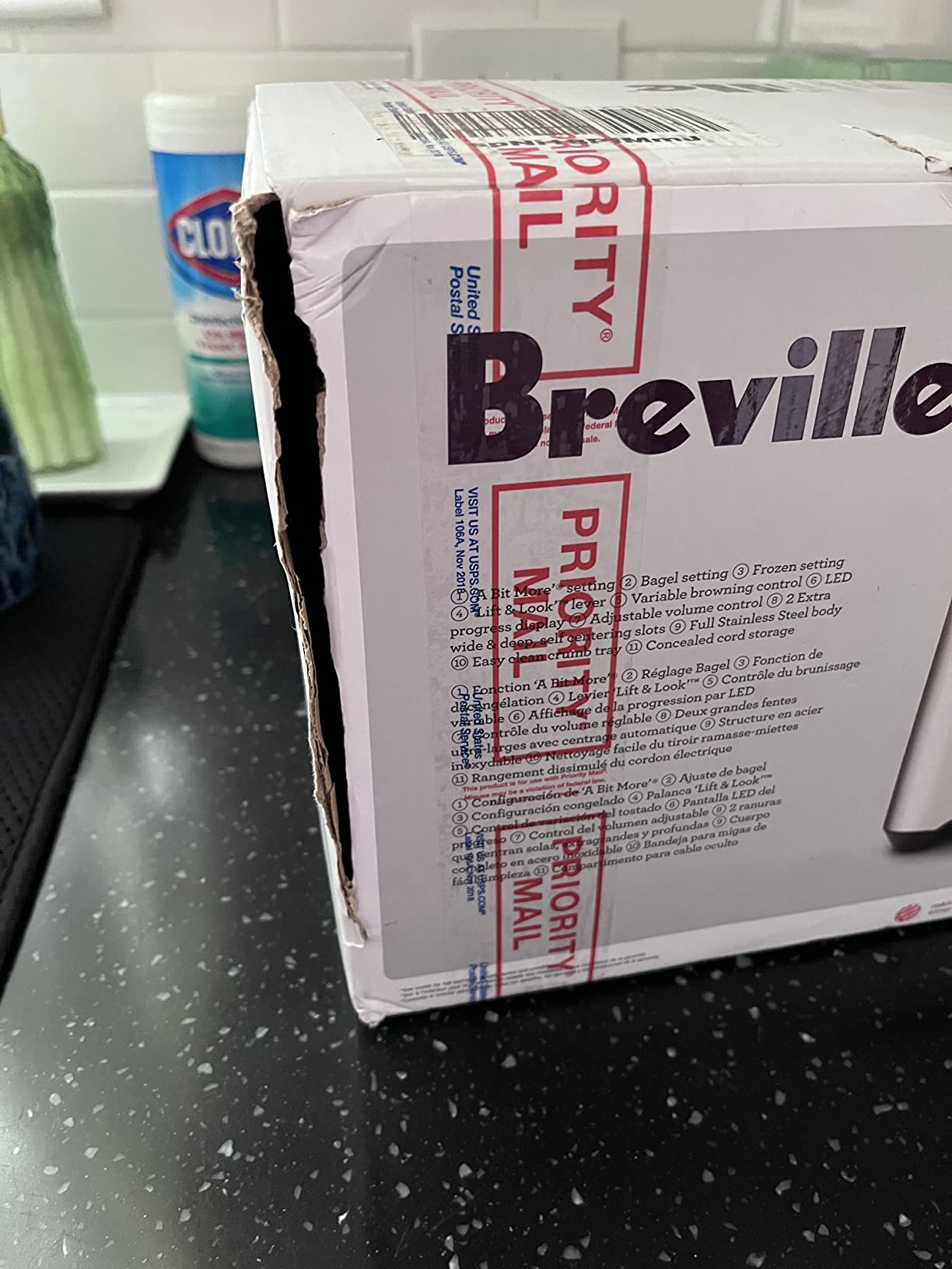 Breville BTA720XL Bit More Toaster, 2 Slice, Brushed Stainless Steel | Toast bagels and thick, artisanal bread evenly in wide slots | Includes 'A Bit More' and 'Lift & Look' and defrost function customer photo 1