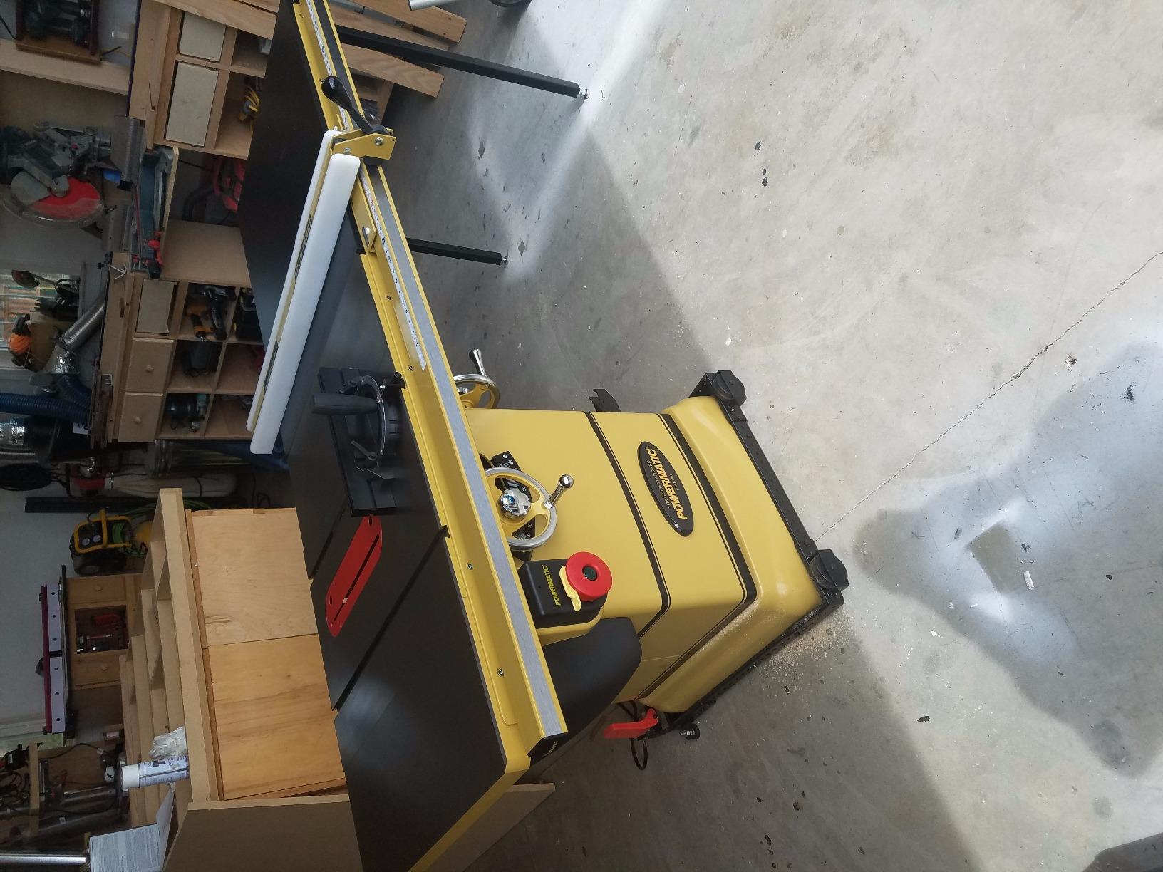 Powermatic 10-Inch Table Saw, 52-Inch Rip, 1-3/4 HP, 115/230V 1Ph (Model PM1000) customer photo 2
