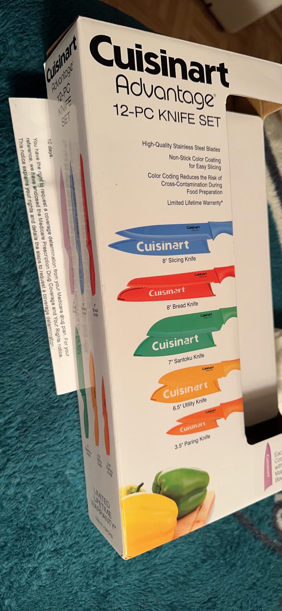 Cuisinart C55-01-12PCKS Collection 12-Piece Knife, Multicolor Advantage-Cutlery-Set, Multi-colored customer photo 2