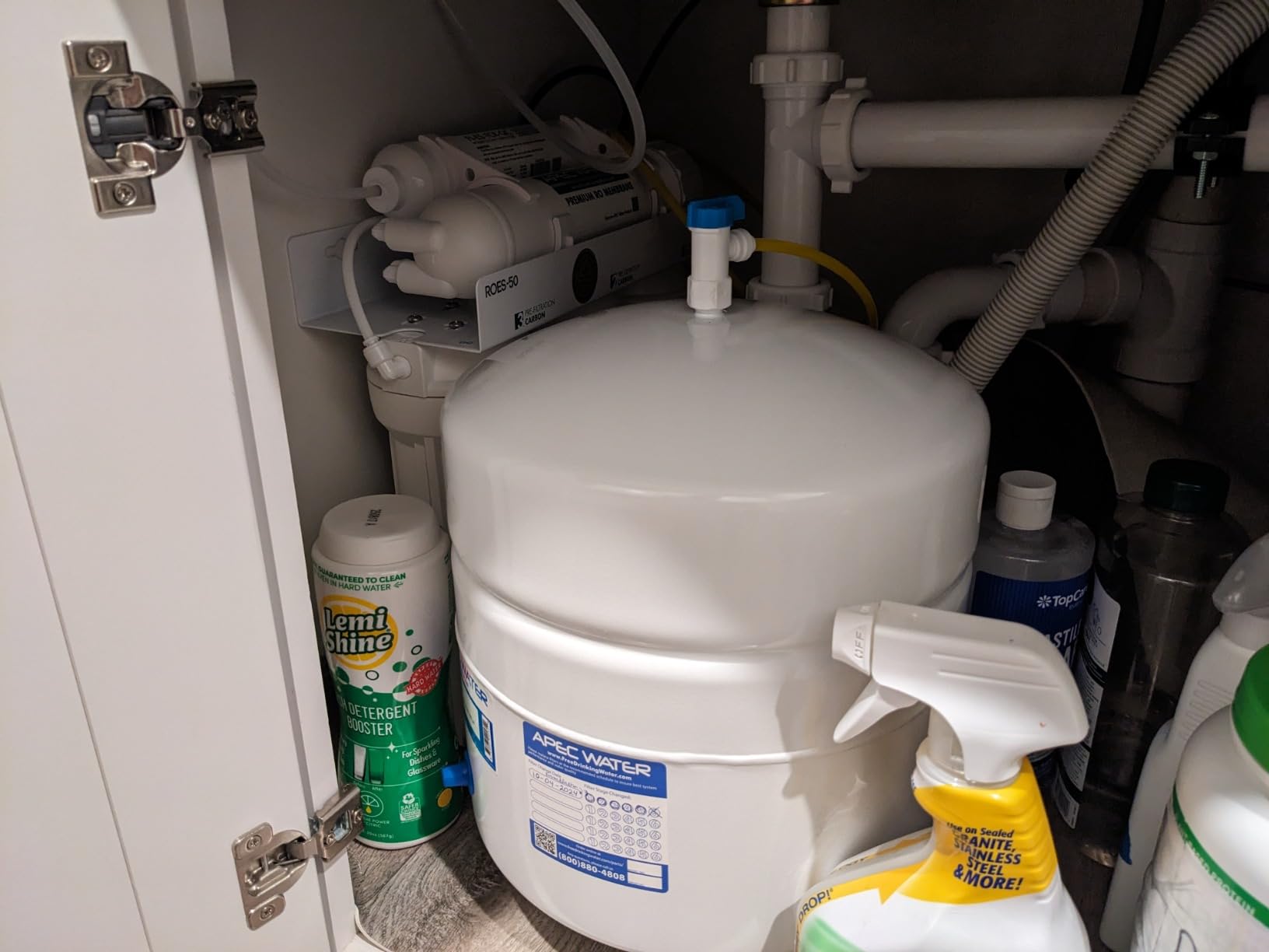 APEC Water ROES-50, 5-Stage Under Sink Reverse Osmosis System, 50 GPD | NSF Certified 372 & 58, Reduces 99% of Impurities, DIY Installation customer photo 1