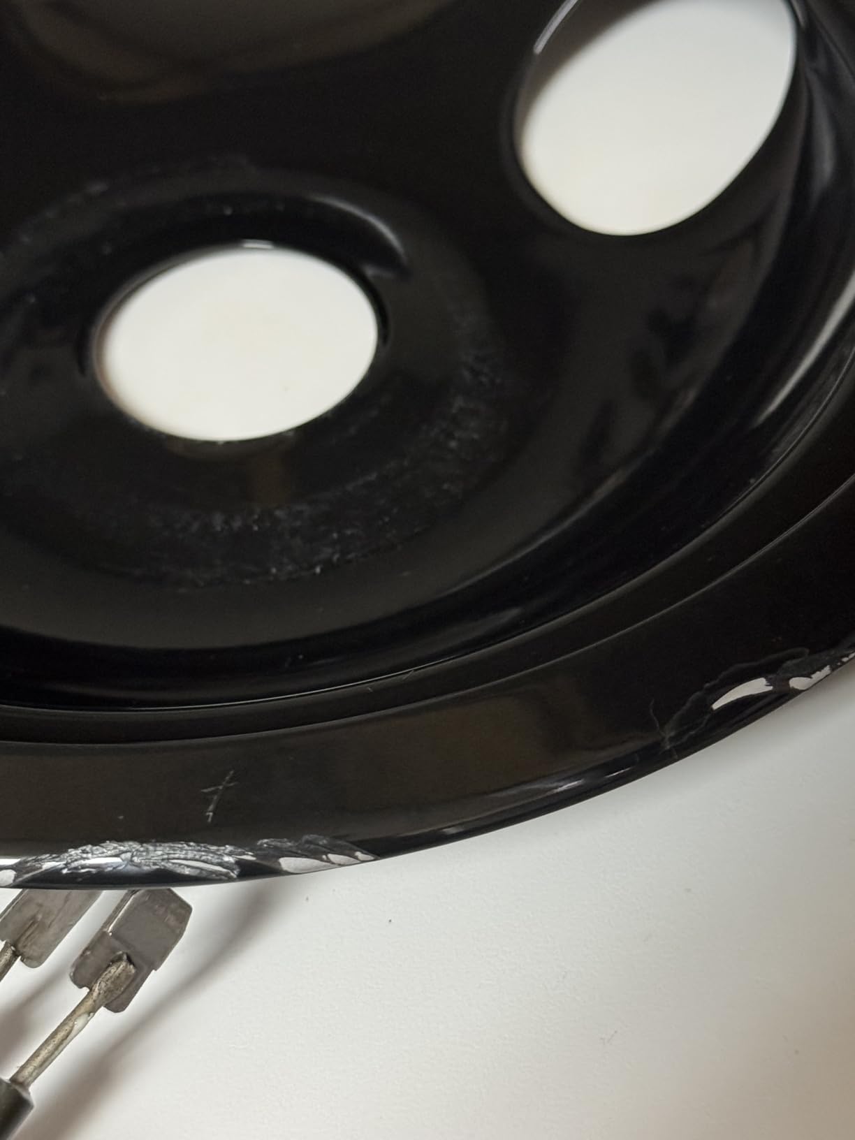 GE Appliances Stove Drip Pans | Genuine Appliances Manufactured OEM Part | Electric Stove Burner Drip Pans | 4 Piece Set, 6