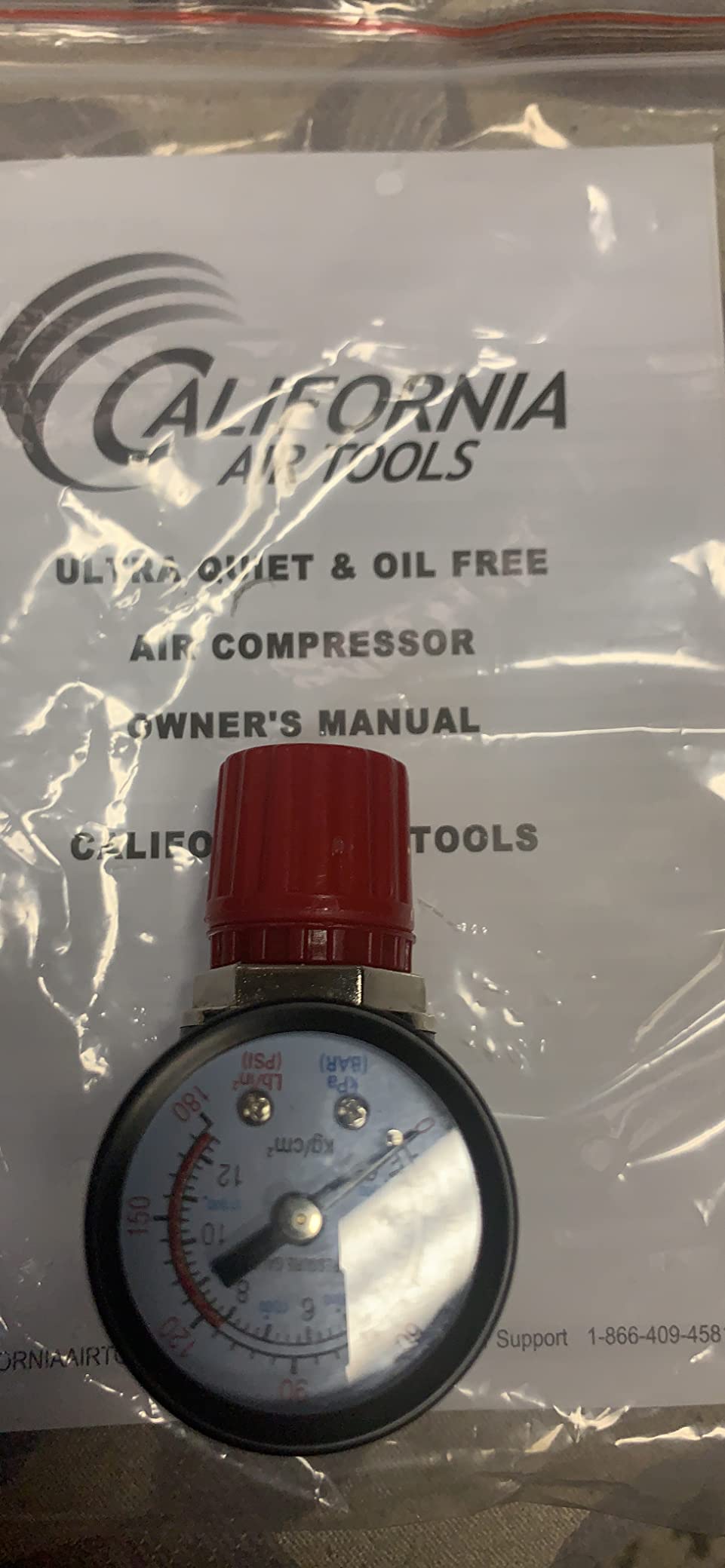 California Air Tools 2010A 1.0 HP Ultra Quiet and Oil-Free Air Compressor, 2 Gallon Aluminum Tank, 60 dBA Noise Level, Silver customer photo 1