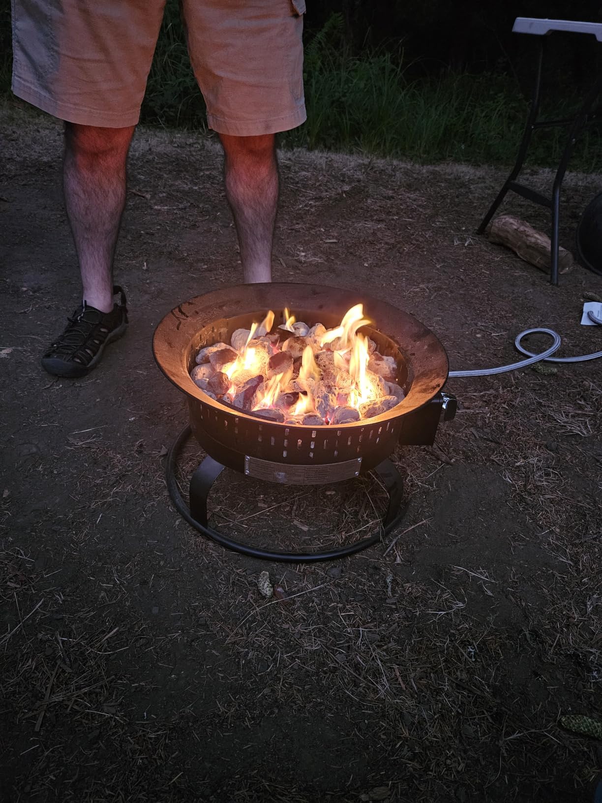 GasBRUH Outdoor Portable Propane Fire Pit, 19-Inch,60,000 BTU with Cover&Carry Kit,Camping Propane Fire Pits,Gas Firebowl,Portable Gas Fire Pit for Outside Patio,Backyard,Camping,RV,Deck,Tailgating customer photo 2