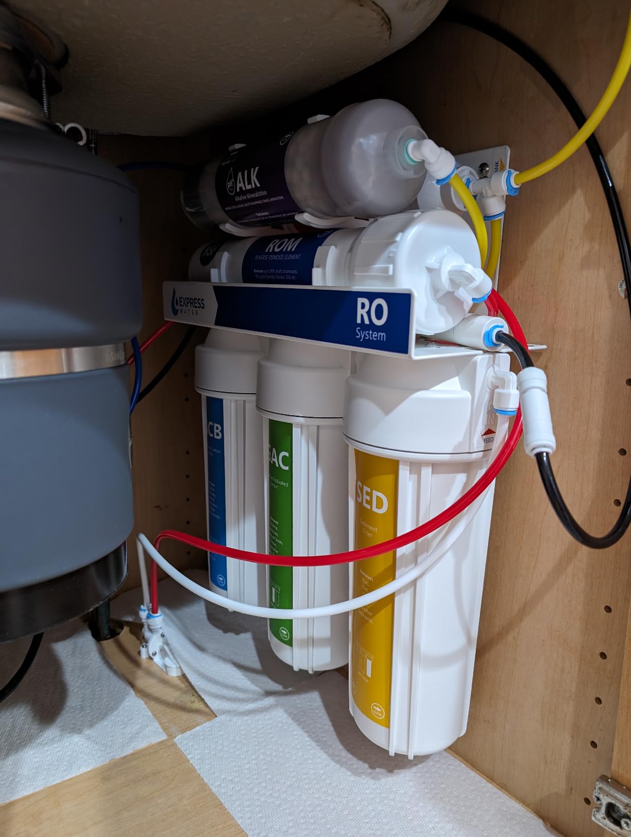 Express Water ROALK10D, 10-Stage Under Sink RO System, Alkaline, 100 GPD | NSF Certified 372, Deluxe Chrome Facuet, Reduces 99% of Impurities, BPA Free, Leak Detection customer photo 1