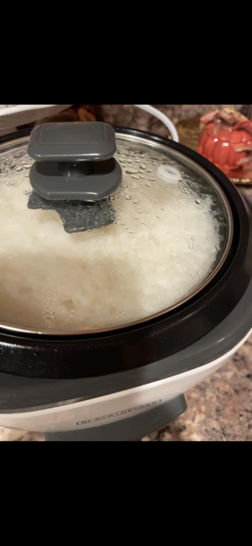BLACK+DECKER 6-Cup Rice Cooker with Steaming Basket | Cooks up to 6 cups of rice with automatic keep warm, steaming basket and removable nonstick bowl. customer photo 1