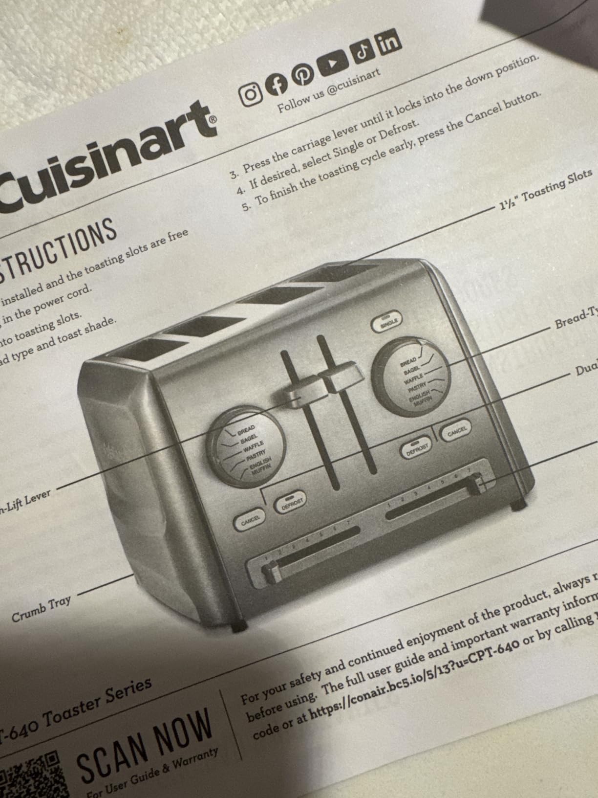 Cuisinart CPT-620P1 2-Slice Custom Select Toaster, Stainless Steel customer photo 1