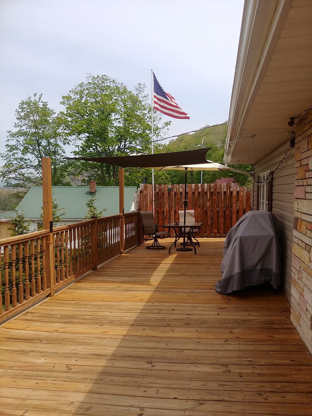 Shade&Beyond 8'X10' Sun Shade Sail Sand Rectangle customer photo 2