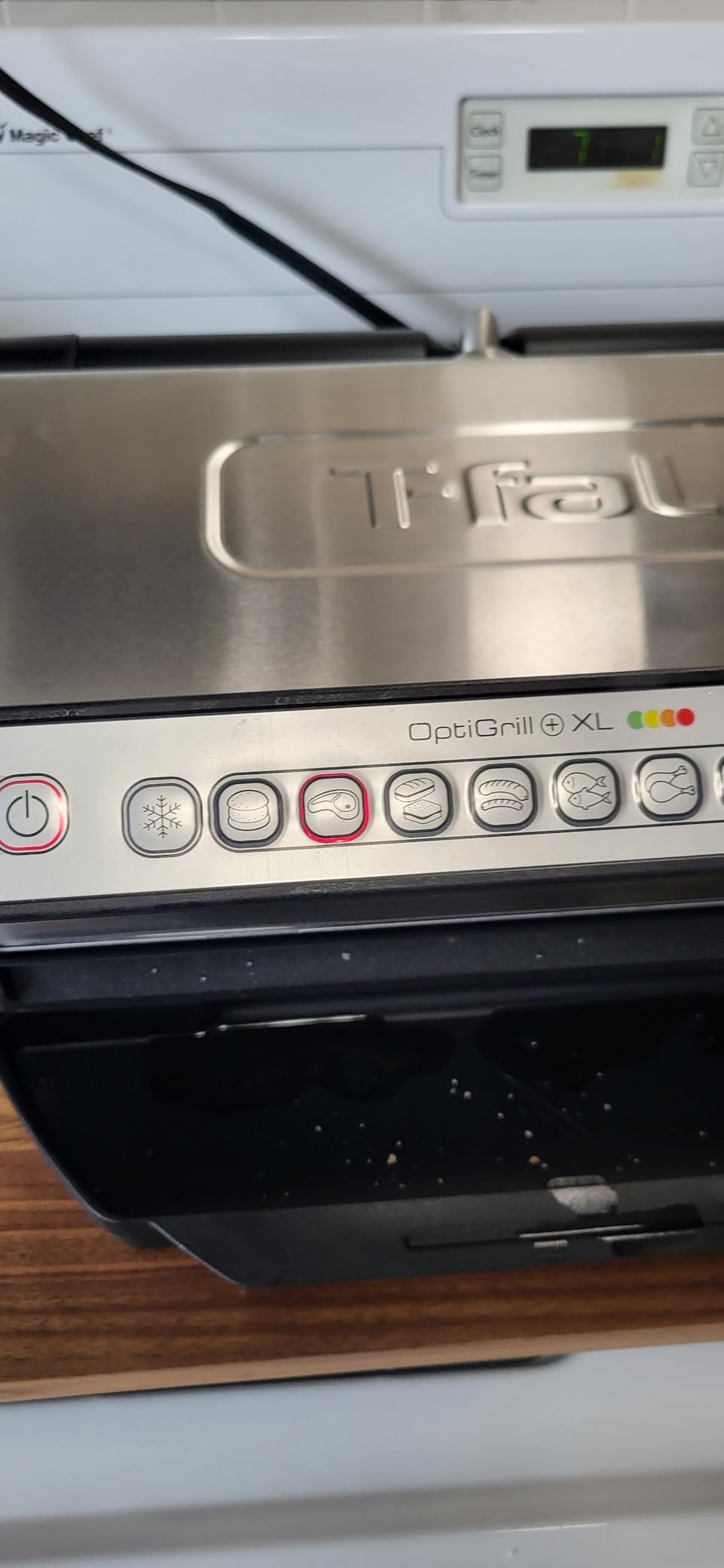 T-Fal OptiGrill Stainless Steel XL Electric Grill, 6 Servings, 9 Intelligent Automatic Cooking Modes customer photo 1