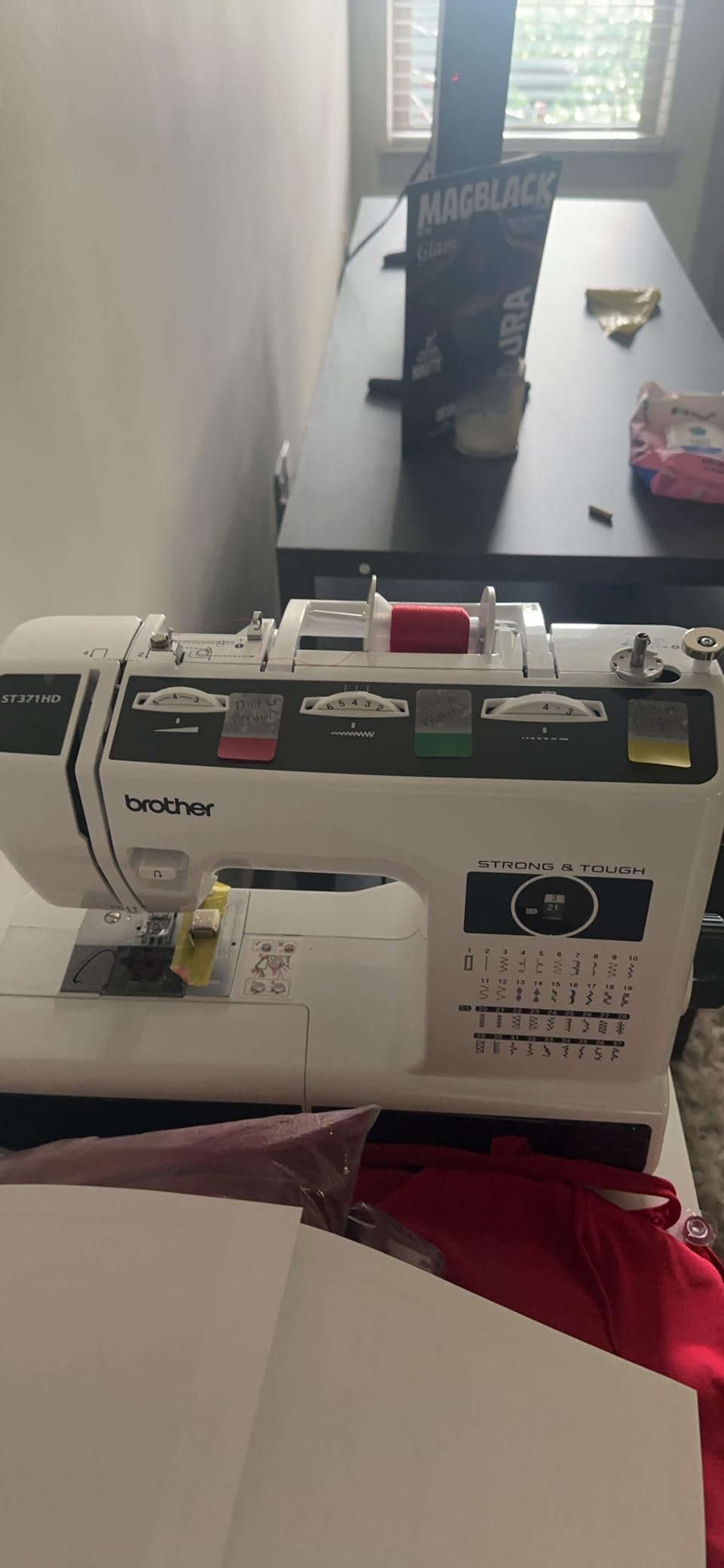 Brother ST371HD Strong & Tough Sewing Machine, 37 Built-in Stitches, 6 Included Feet, Free Arm Option, Automatic Needle Threader, Jam-Resistant customer photo 2