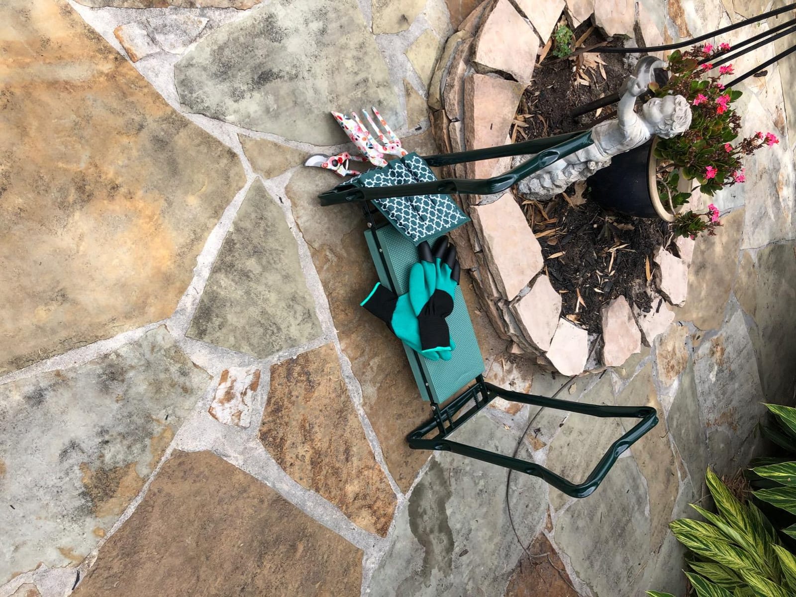 Garden Kneeler And Seat - Protects Your Knees, Clothes From Dirt & Grass Stains - Foldable Stool For Ease Of Storage - EVA Foam Pad - Sturdy and Lightweight - Bench Comes With A Free Tool Pouch! customer photo 2